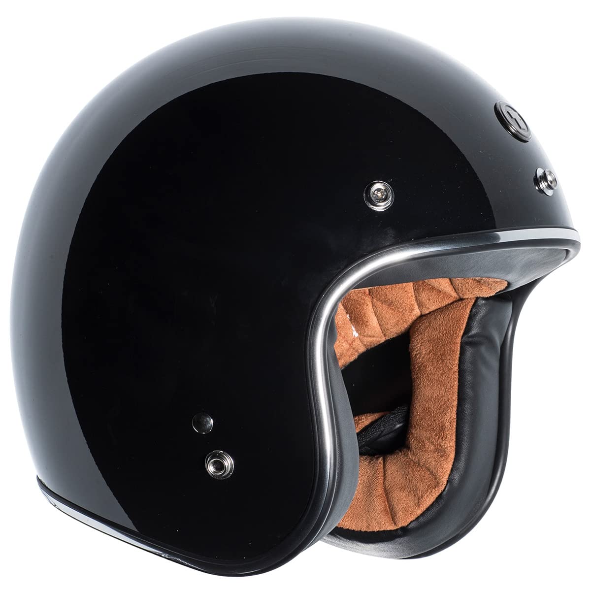 Torc (T50C Route 66 3/4 Helmet (Black, X-Small)