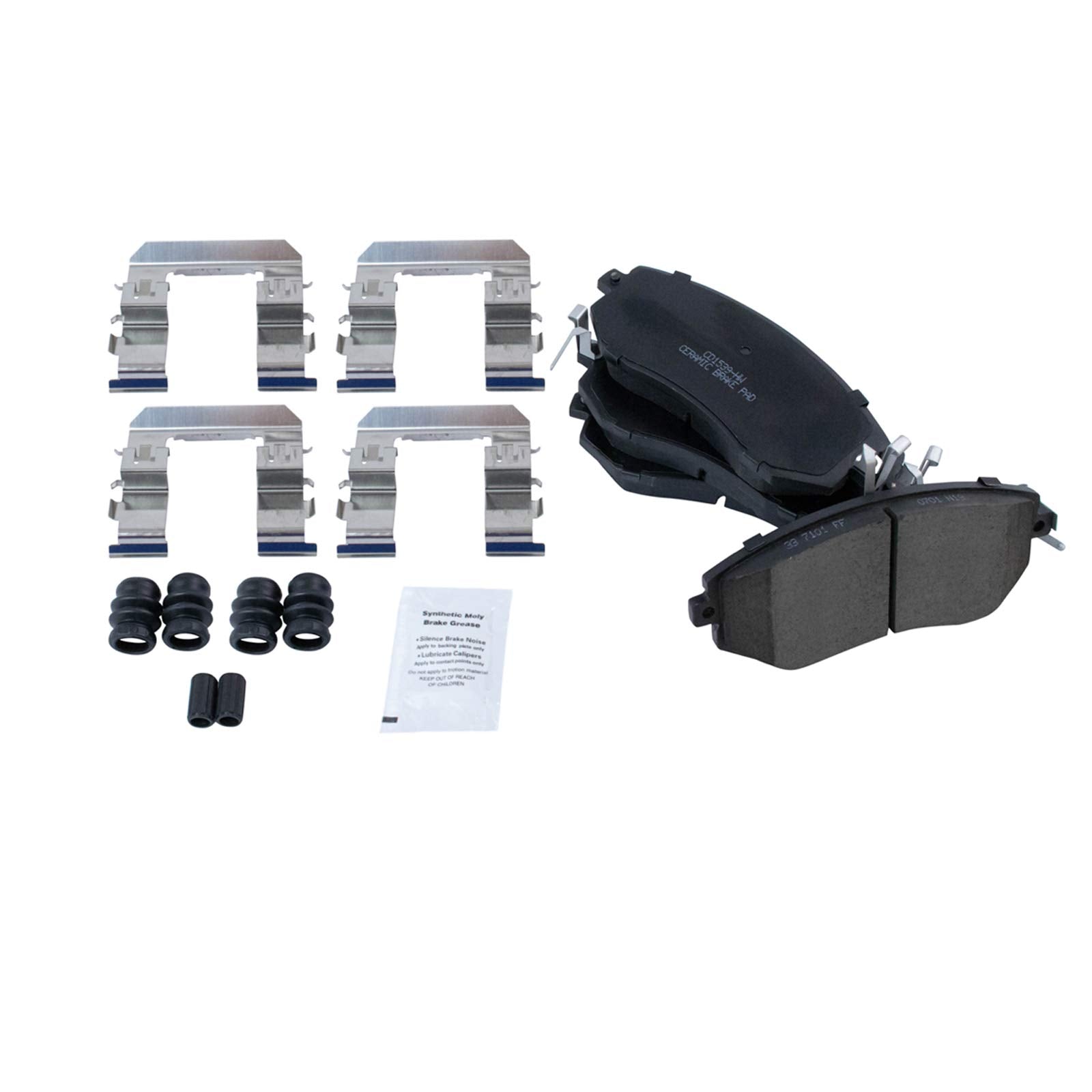 TRQ Premium Posi Ceramic Brake Pad Front Set for Scion FR-S Subaru Impreza