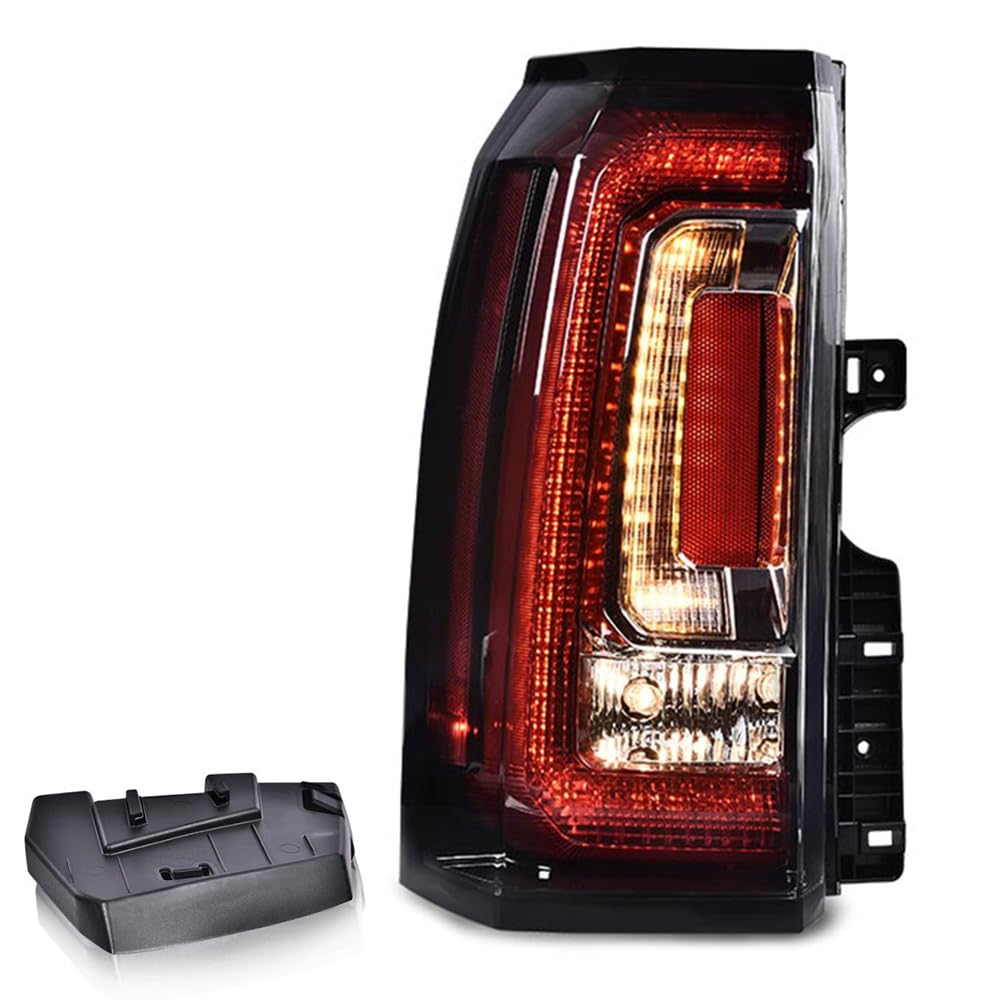 GRAND ORANGE Tail Light Assembly Rear Lights Compatible with GMC Yukon/Yukon XL 2015-2020 Left Driver Side Taillamp Brakelight 8