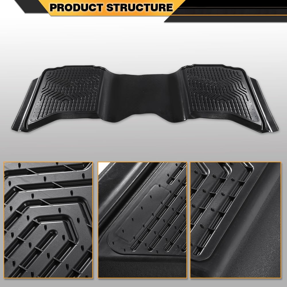 G-PLUS TPE Floor Mats Compatible with Dodge Ram 1500 2009-2024(19-24Classic Body)/ Dodge Ram 2500 3500 Crew Cab w/Auto Trans 201