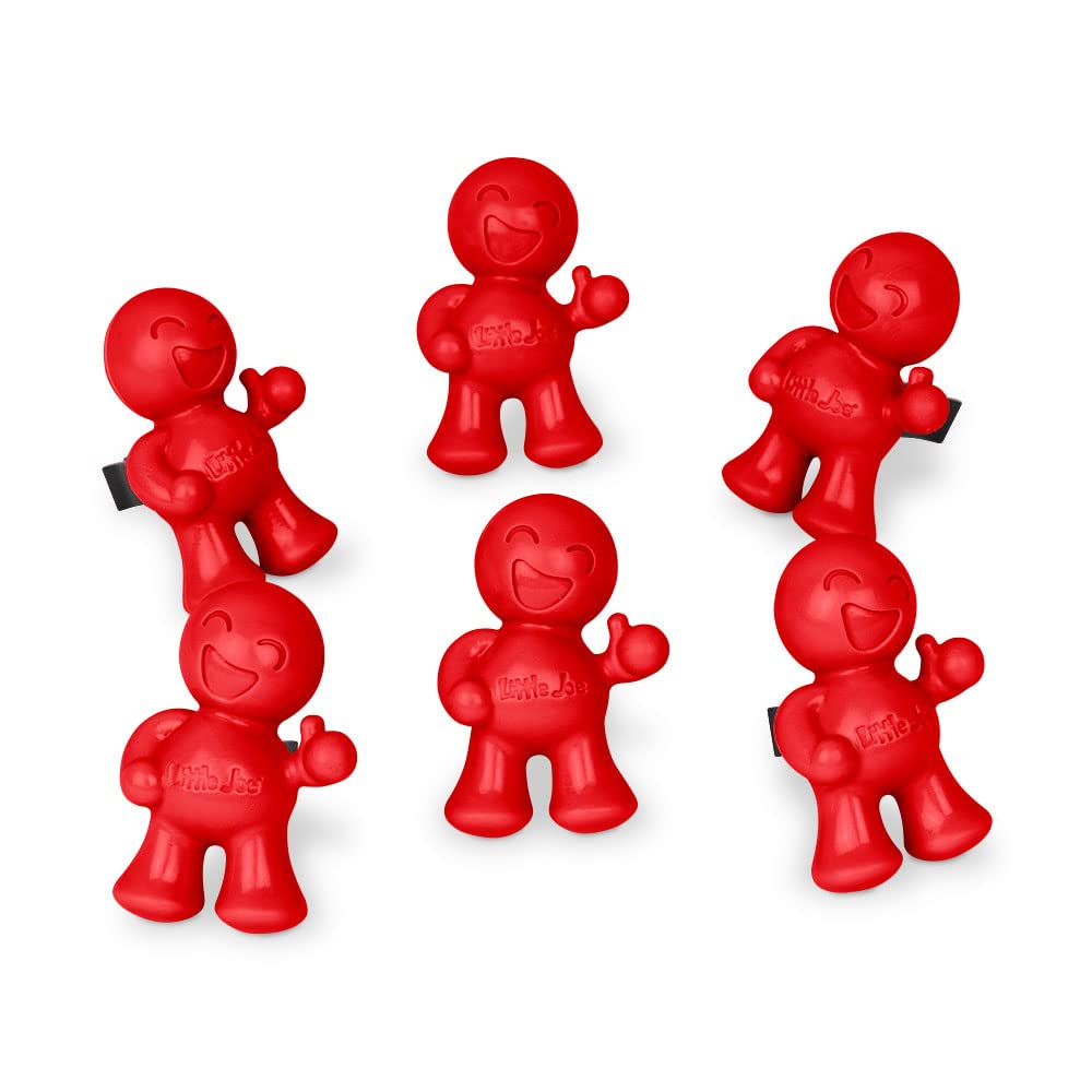 Little Joe 96407-6Pk Cherry Scent Car Air Freshener Clips To A/C Air Vent Uses Alcohol-Free Fragrance Oil Is Non-Hazardous And Non-Toxic Plastic, Pack Of 6