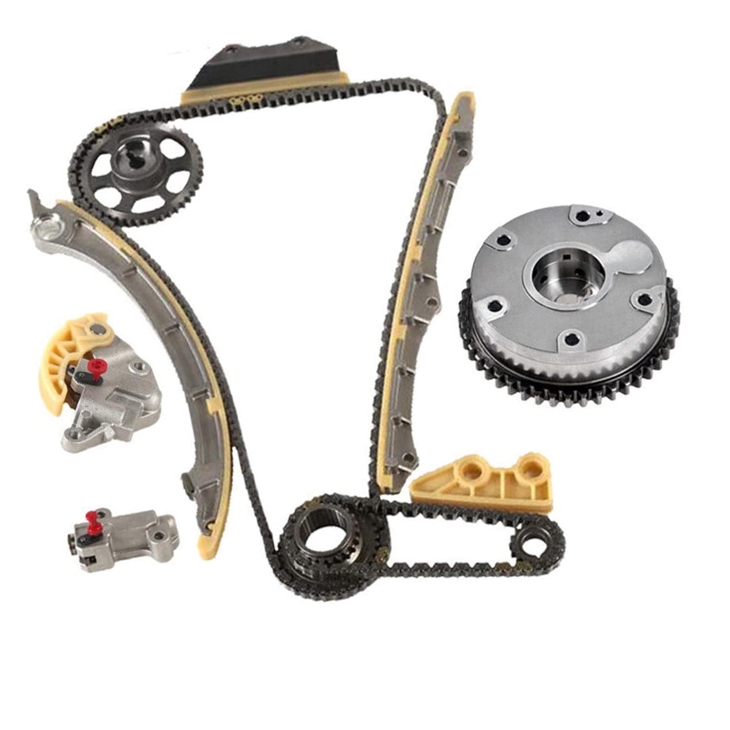 INGKAN Engine Timing Chain Kit with Camshaft Adjuster 14210-PNA-000 Fits for ILX Accord Civic Crosstour CR-V 2.4L Car Timing Cha
