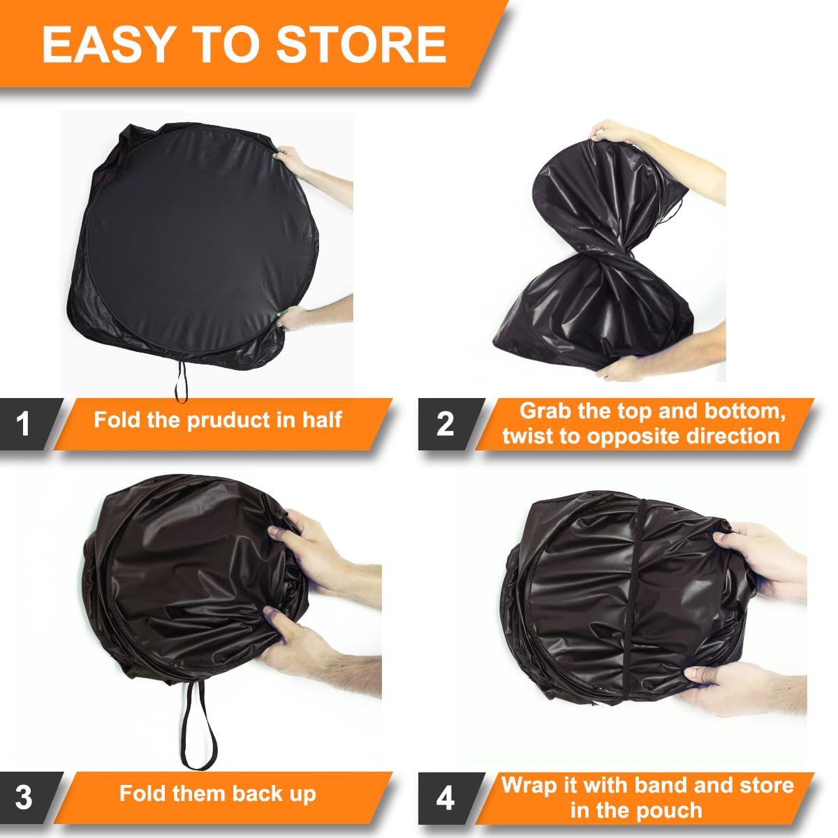 Gven Windshield Sun Shade for Car, Foldable Sunflower Vehicle Sun Visor Shade for Car Windshield Sunshade Heat Reduction Blocks
