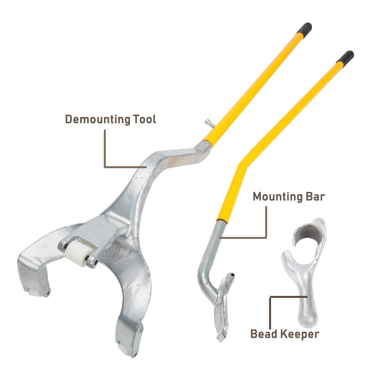 Blackhorse-Racing 22.5'' To 24.5'' Tire Changer Mount Demount Removal Tool Tubeless Truck Extra Bead Keeper Yellow