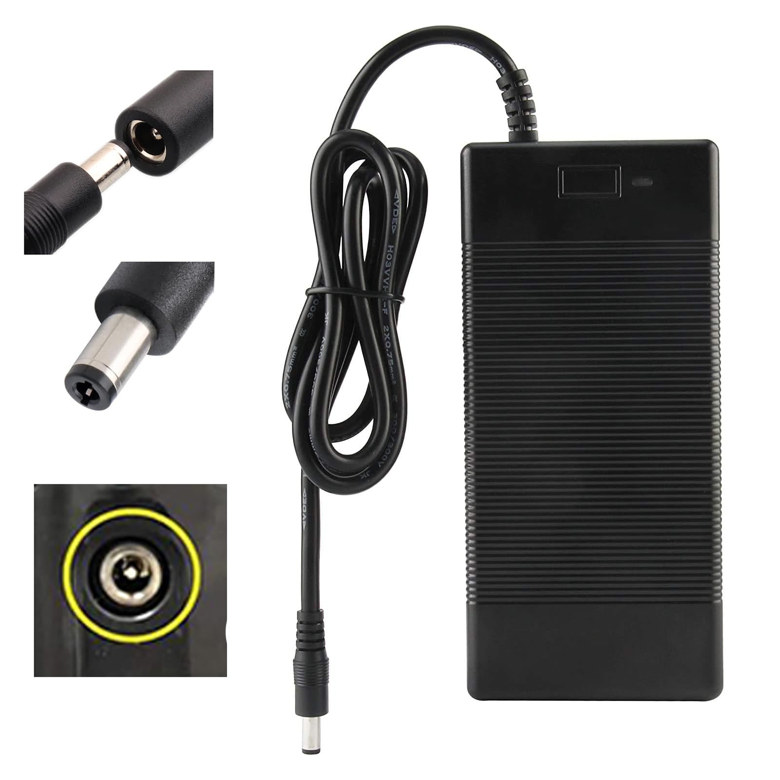 42V 2A Electric Scooter Charger for 36V Lithium Battery, Compatible with Gotrax Jetson Hiboy, Escooter Replacement DC Adapter