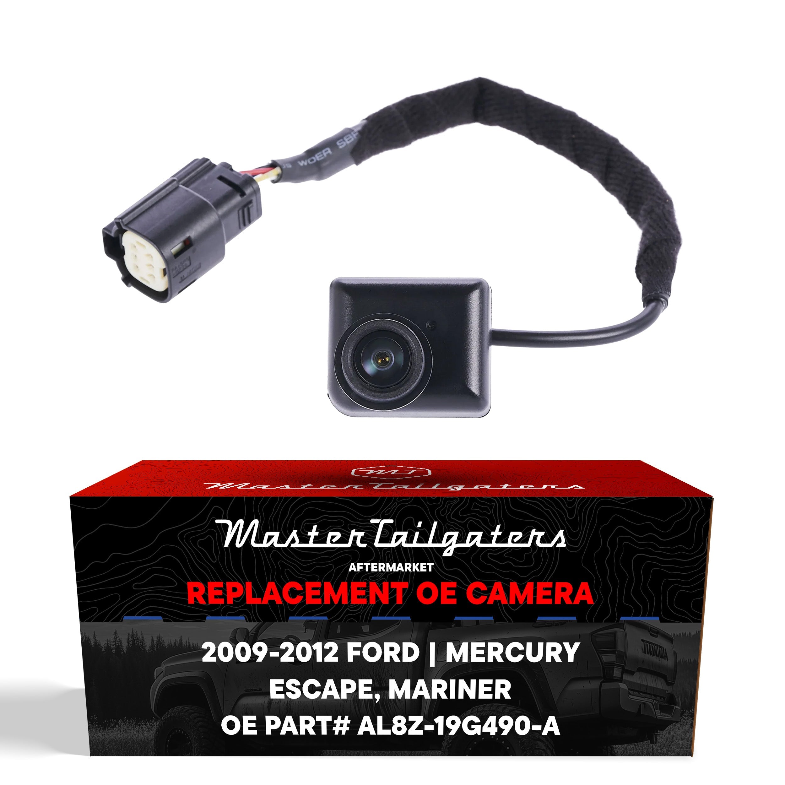 Ford Escape (2009-2012), Escape Hybrid (2009-2012) / Mercury Mariner (2010-2011), Mariner Hybrid (2010) OEM Replacement Backup Camera OE Part # AL8Z-19G490-A