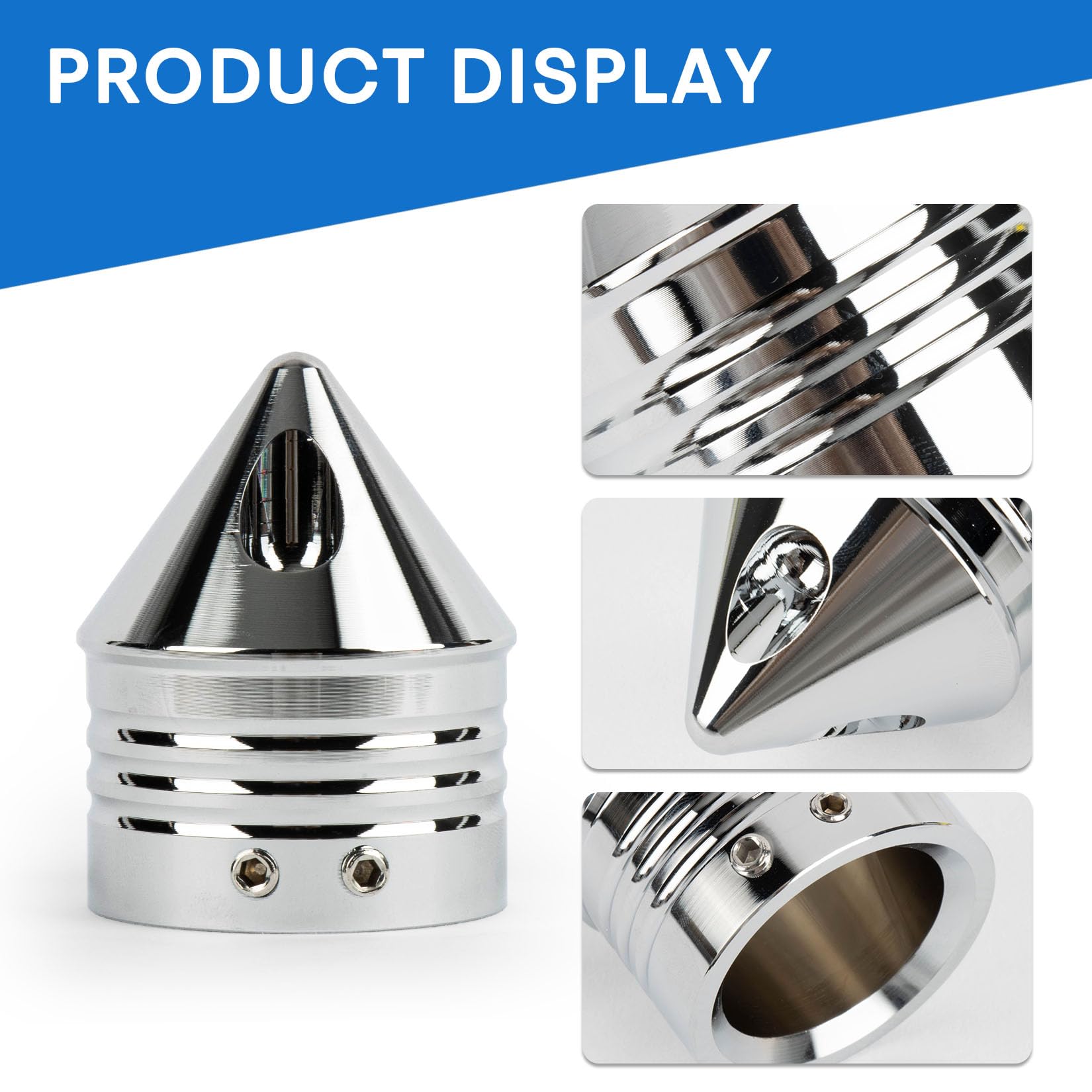 Front Axle Caps, Psler Motorcycle Front Axle Nut Cover Cap For Softail Road King Street Electra Glide Fat Boy Iron 883, Cnc Alum