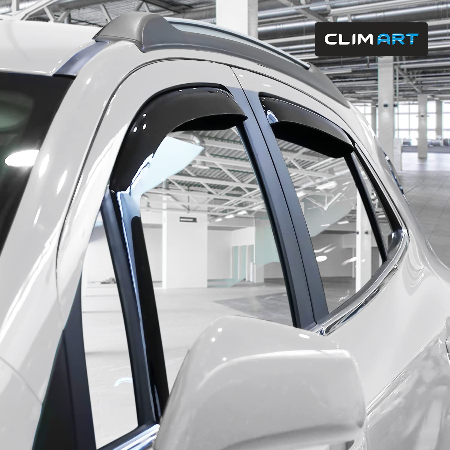 Clim Art In-Channel Incredibly Durable Rain Guards For Chevrolet (Chevy) Trax 2014-2022/Buick Encore 13-22, Original Window Defl