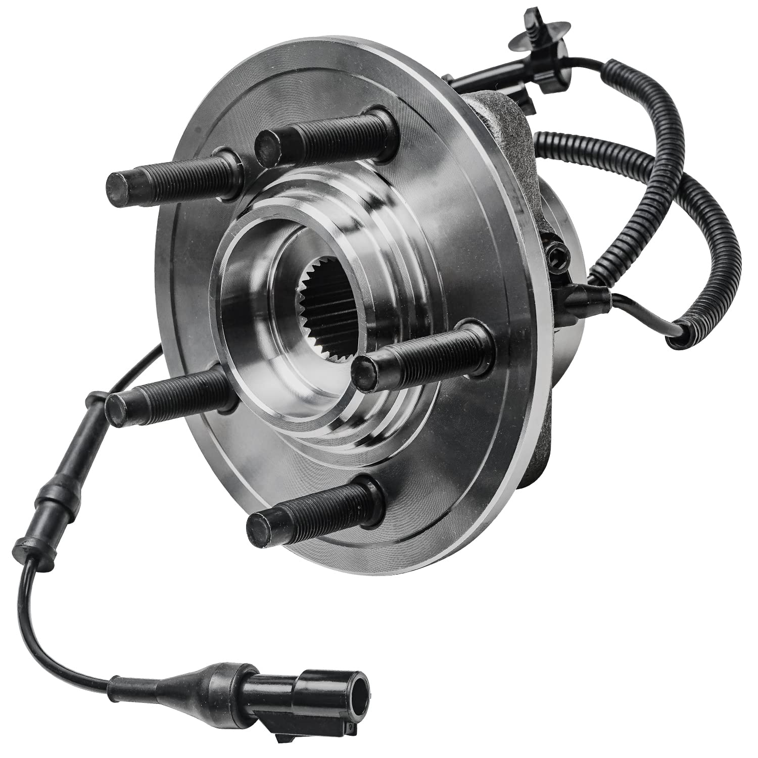 Detroit Axle - Front Wheel Bearing Hub For Ford Explorer Mercury Mountaineer 2006-2010, Replacement 2007 2008 2009 Explorer Moun