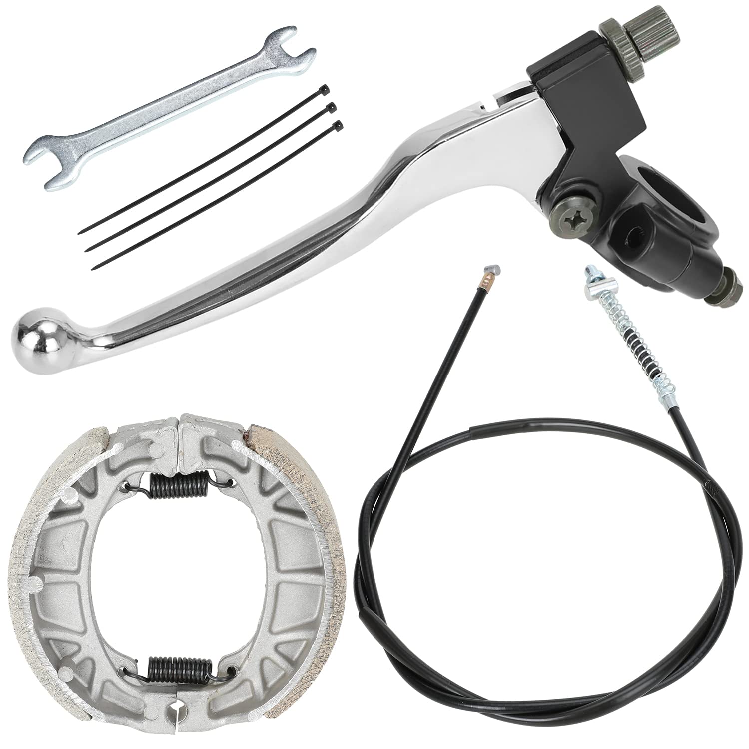 YOXUFA Mini Bike Brake Lever Handle 67 inch Drum Brake Cable Assembly Kit for 196cc 200cc Motor Coleman CT200U CT200U-EX BT200X 