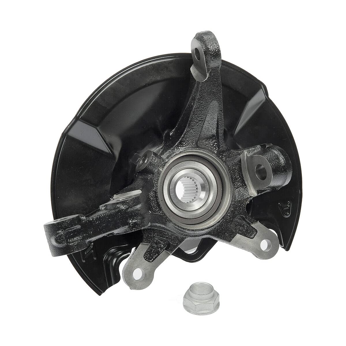 Autoshack Front Steering Knuckle & Wheel Bearing Hub Assembly Passenger Side Replacement For 2006 2007 2008 2009 2010 2011 Honda Civic 1.3L 1.8L Fwd Kn798452