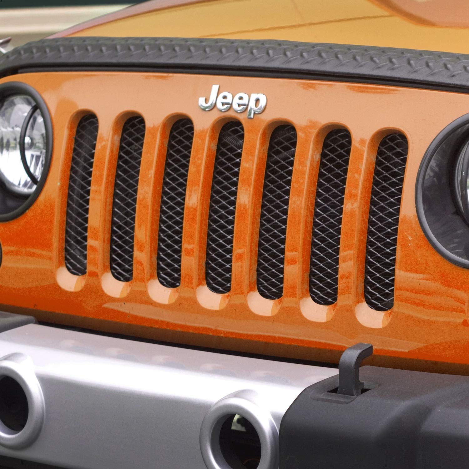 Rugged Ridge | Grille Insert, Mesh, Black | 11401.31 | Fits 2007-2018 Jeep Wrangler Jk