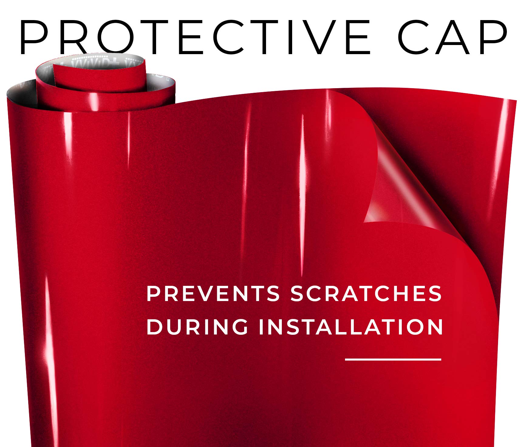 VViViD Ultra Gloss Candy Red Vinyl Car Wrap - 15ft x 5ft, Premium Paint Replacement Film with Nano Air Release Technology