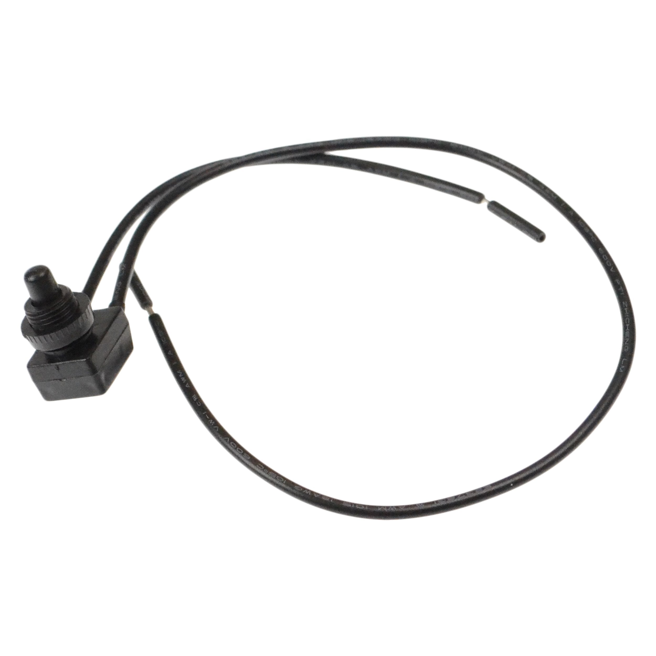 Heng'S 27-0164 Roof Vent Push Button Switch With Wires - Black
