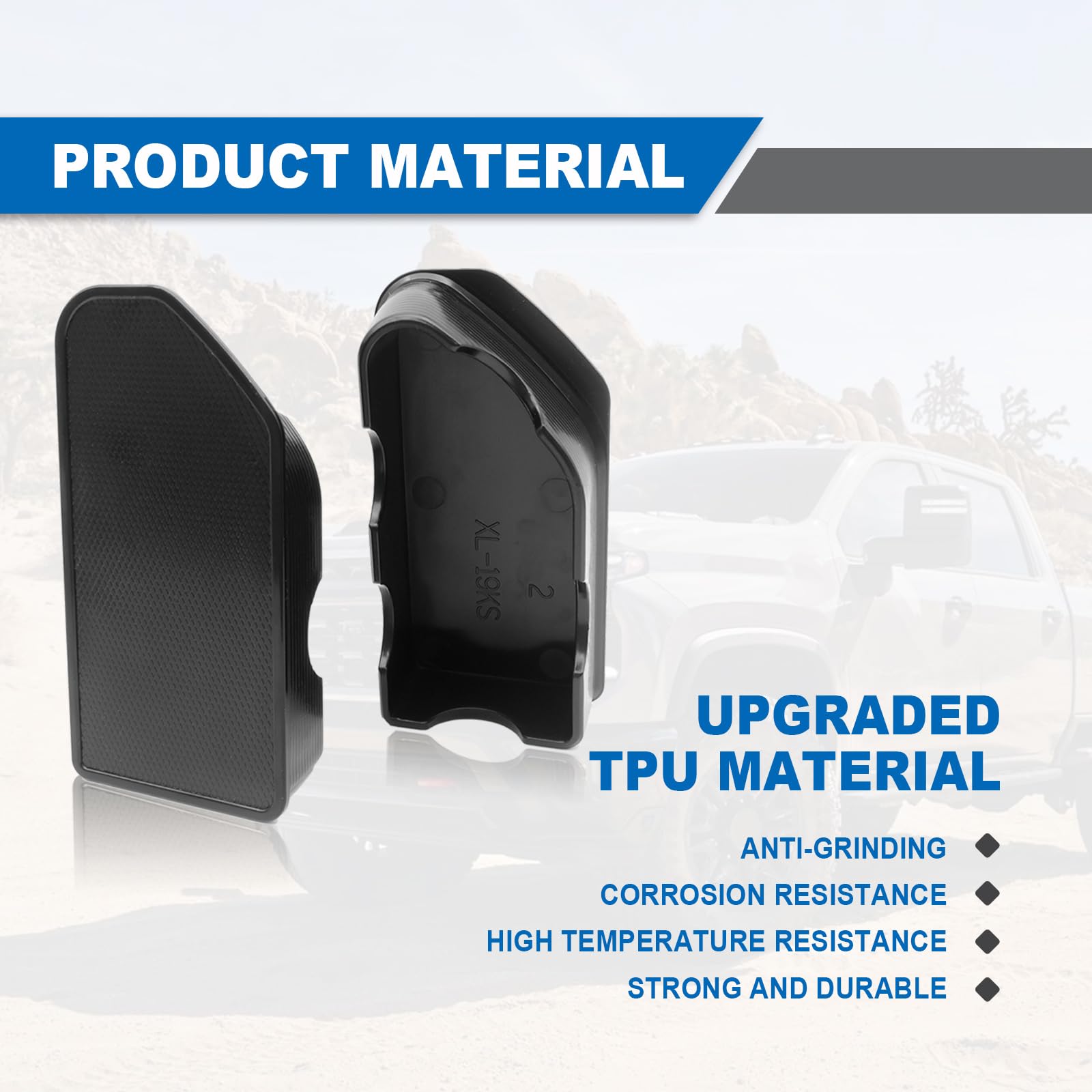 Bed Rail Stake Pocket Covers - Compatible With 2015 2016 2017 2018 2019 2020 Gmc Canyon/Chevy Colorado Rear Truck Covers Stake H