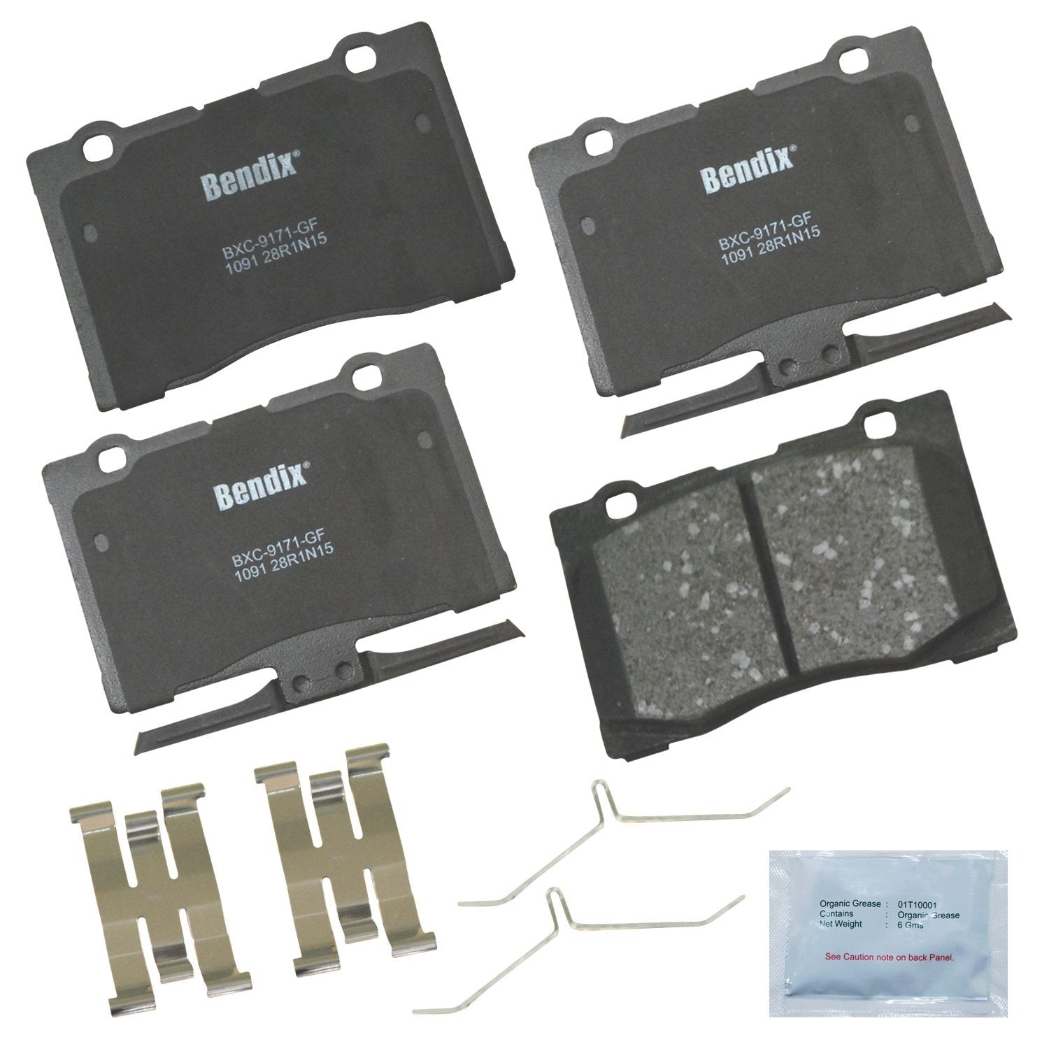 Bendix Priority1 Cfc1091 Ceramic Front Brake Pads For Acura Rl 2012-2005