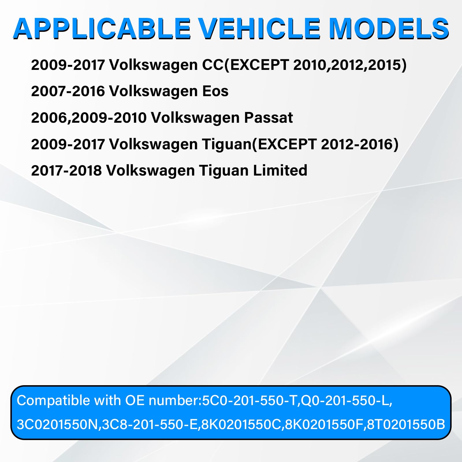 NIULPFZTK Volkswagen Gas Cap - 3C0201550N for VW CC, Eos, Passat, Tiguan (2006-2017)