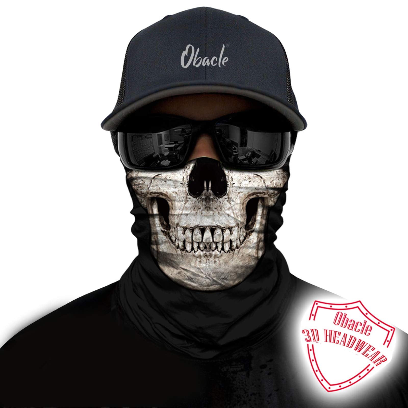 Obacle Bandana Face Mask Half For Dust Wind Uv Sun Protection Seamless 3D Tube Mask Bandana For Men Women Thin Breathable Mask R