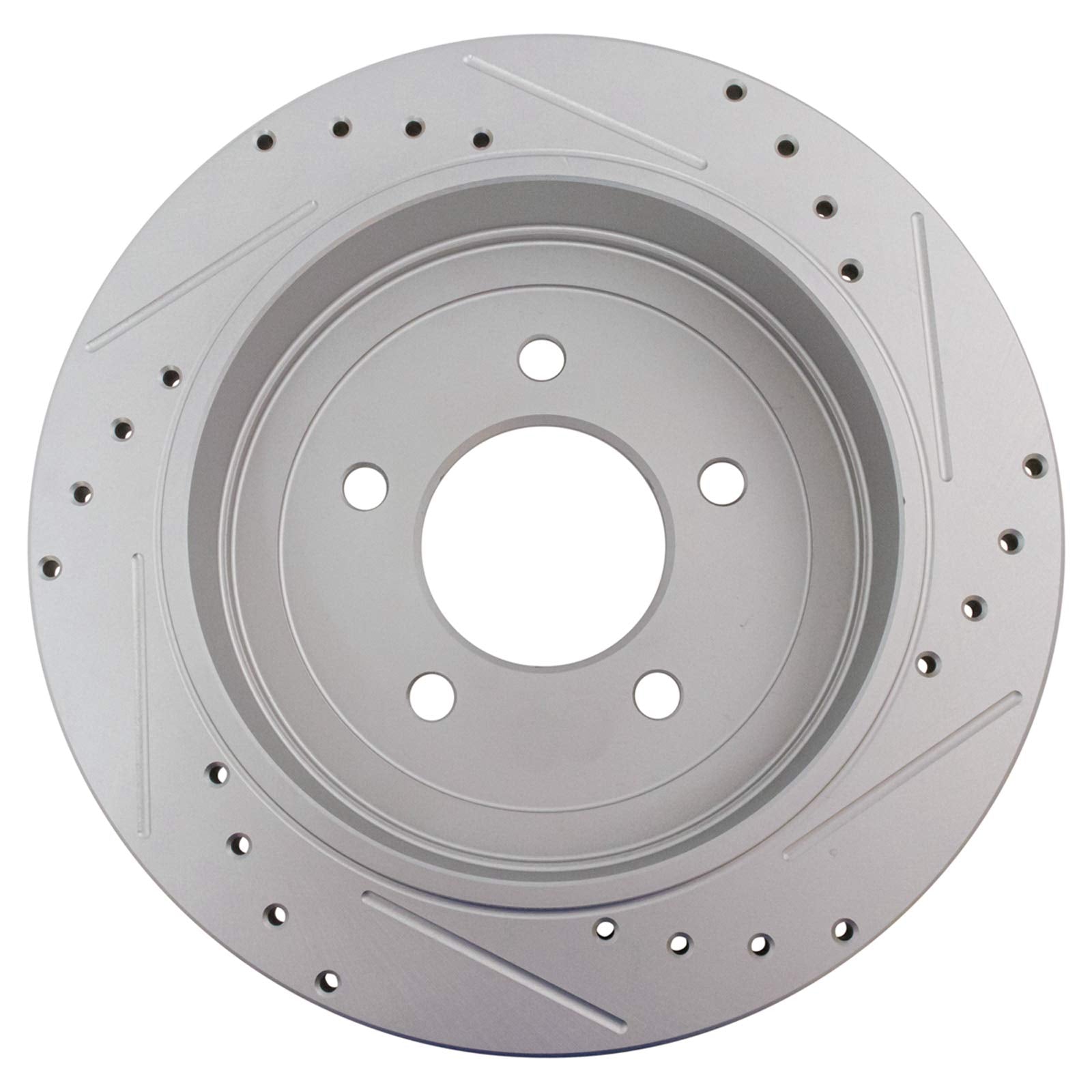 Trq Brake Rotors Set Performance Premium G-Coated Slotted X Drilled Compatible With 1997-2002 Ford Expedition 1997-2003 F-150 20