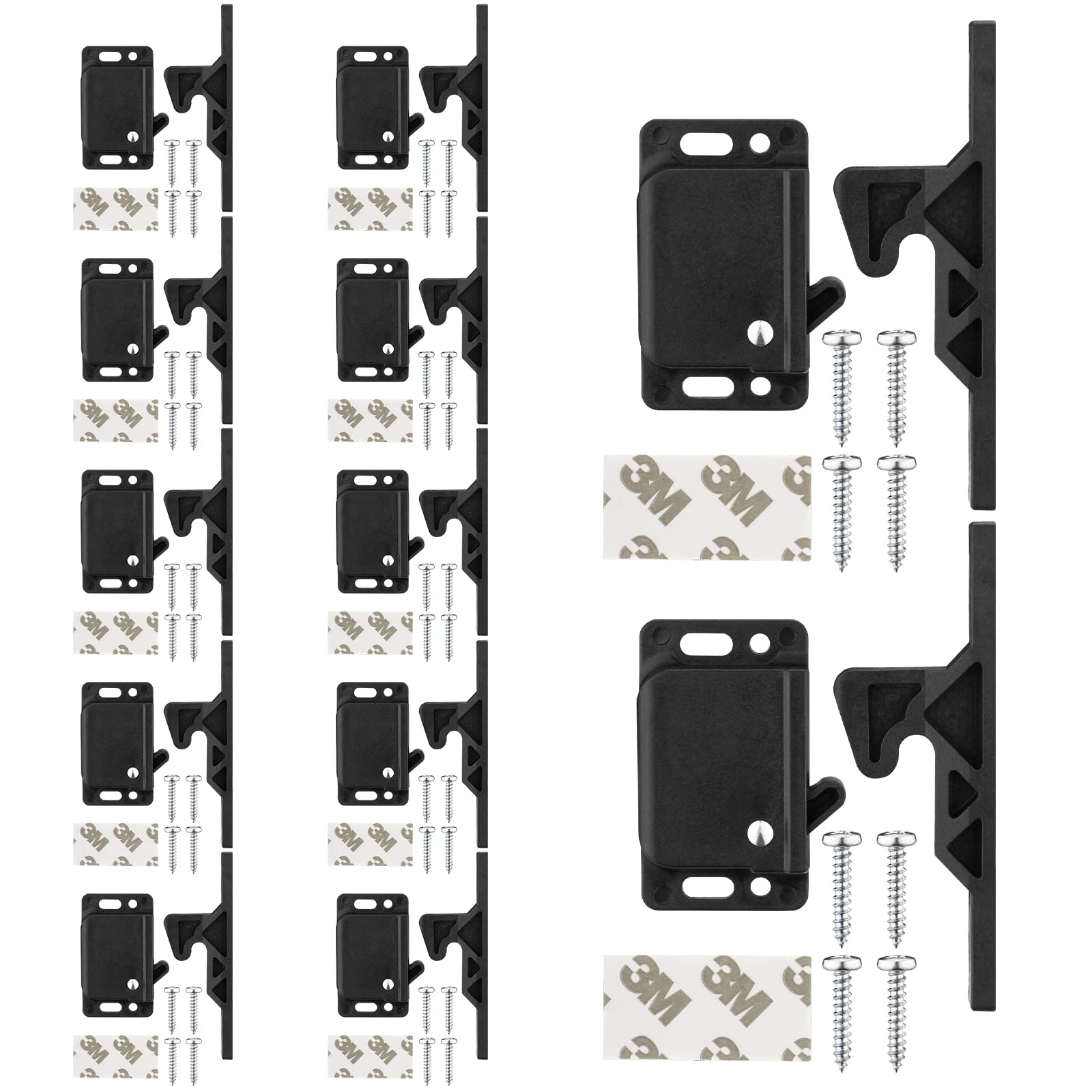 Rv Drawer Latches And Catches, 12 Pack Rv Cabinet Door Replacement Latch 10 Lbs Pull Force For Rv Camper Motor Trailor Home Offi
