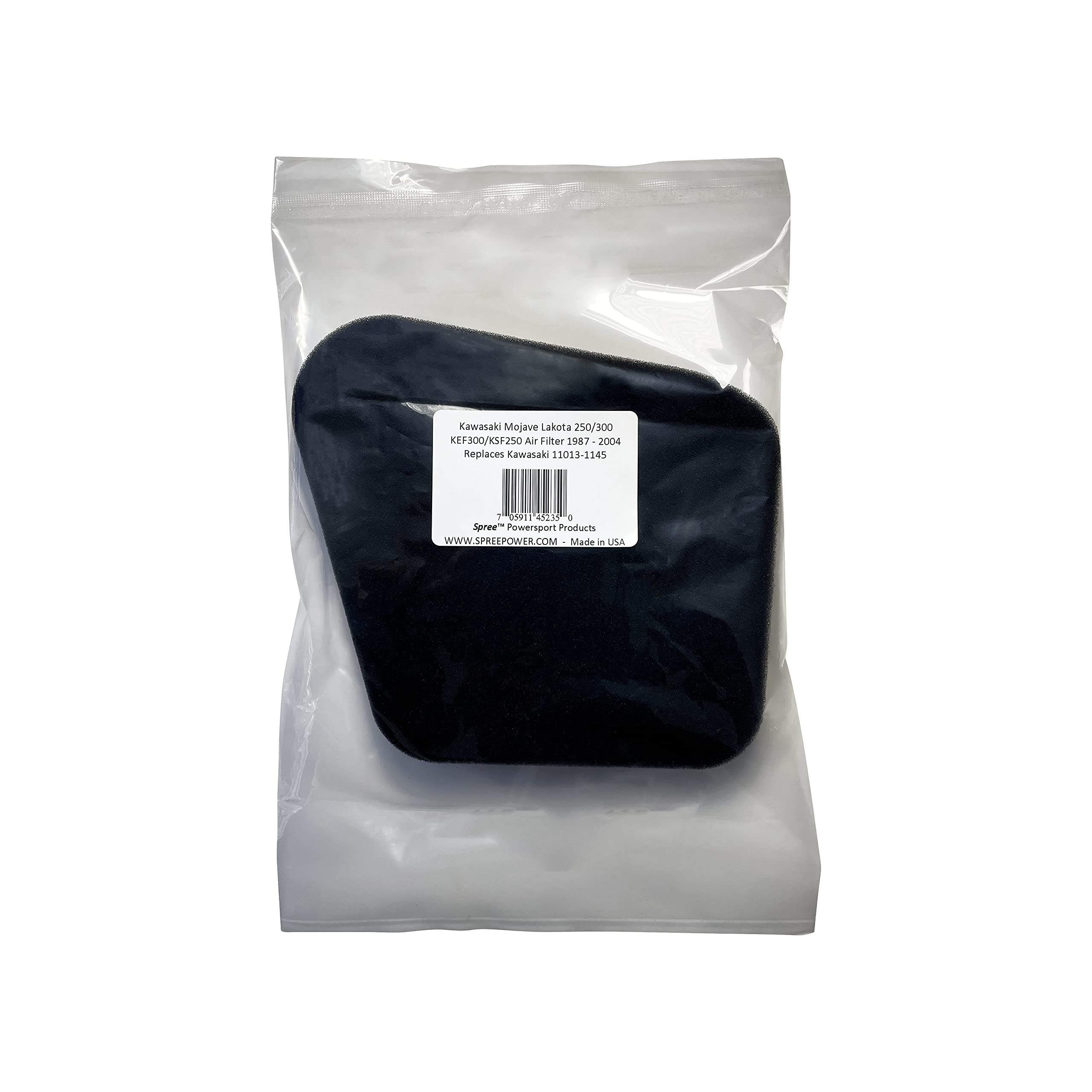 Spree Compatible/Replacement Air Filter For Kawasaki Lakota Mojave Kef300 Ksf250 Atv (1987-2004)