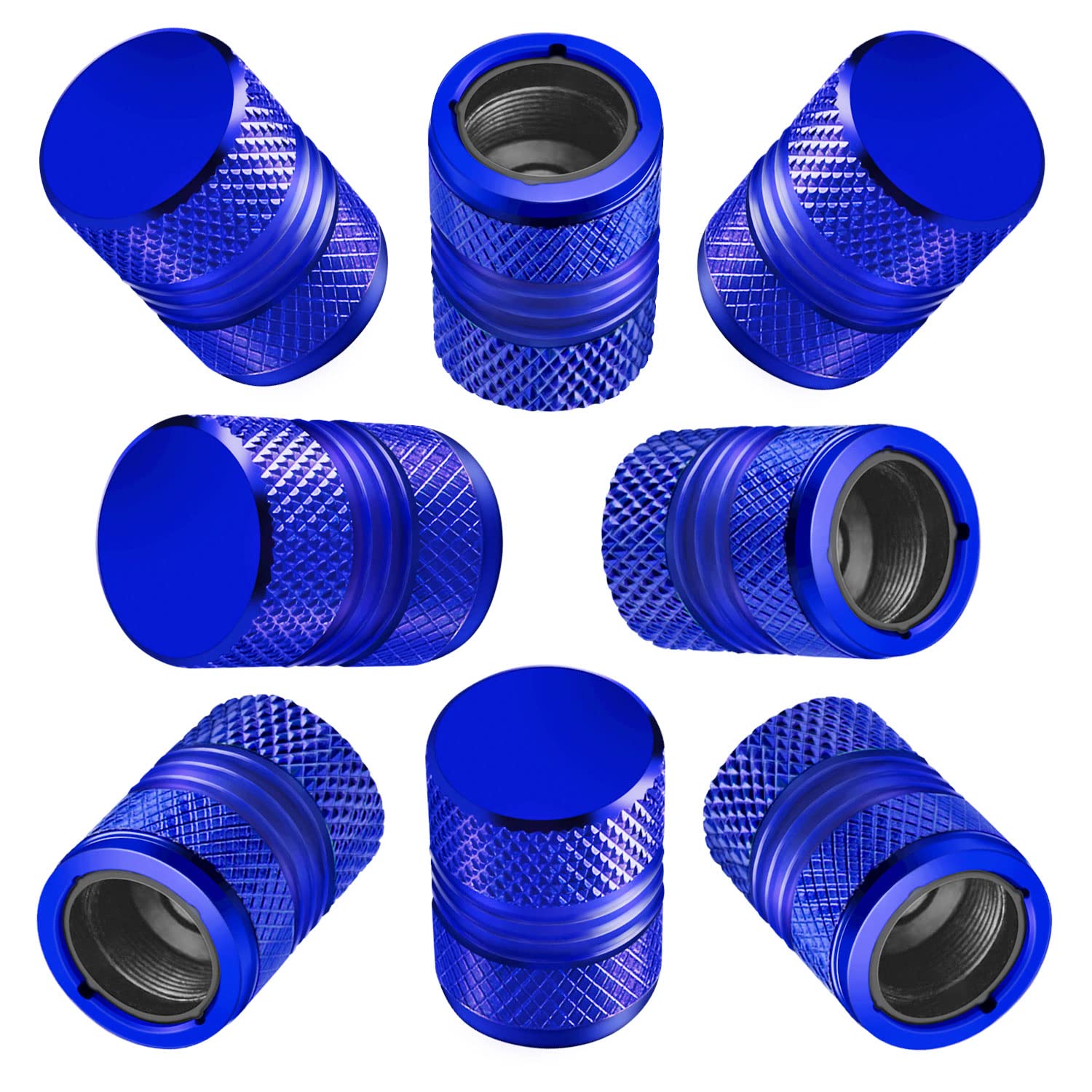 Tire Valve Stem Caps For Car Tires Air Caps Cover 8 Pack Corrosion Resistant Premium Alloy Leak-Proof Universal For Suv Truck Mo