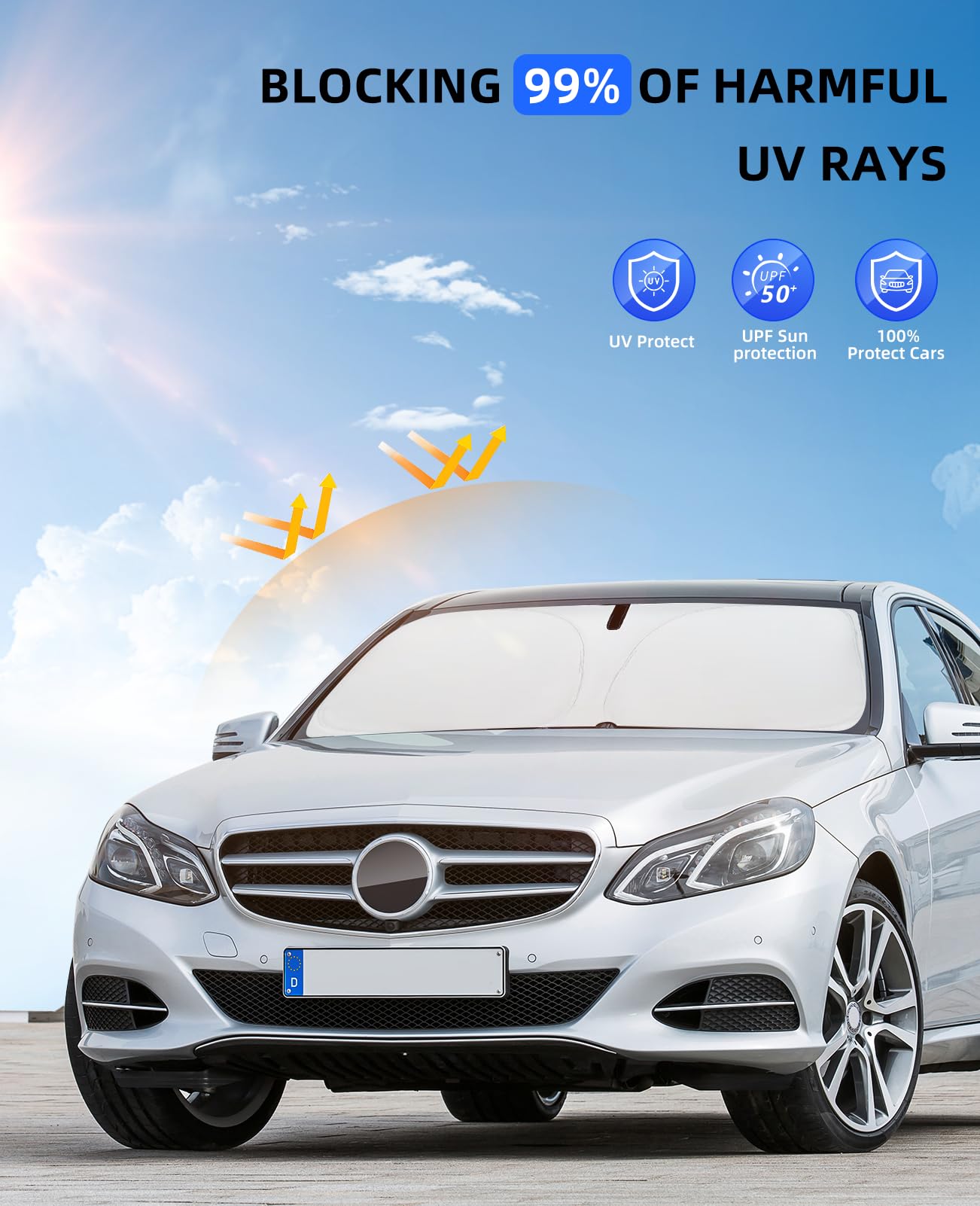 Sun Shade Windshield Sunshade For Mercedes Benz Slc E-Class E200 E260 E300 E350 Coupe Sun Visor For Bmw 1 2 Series,Front Window