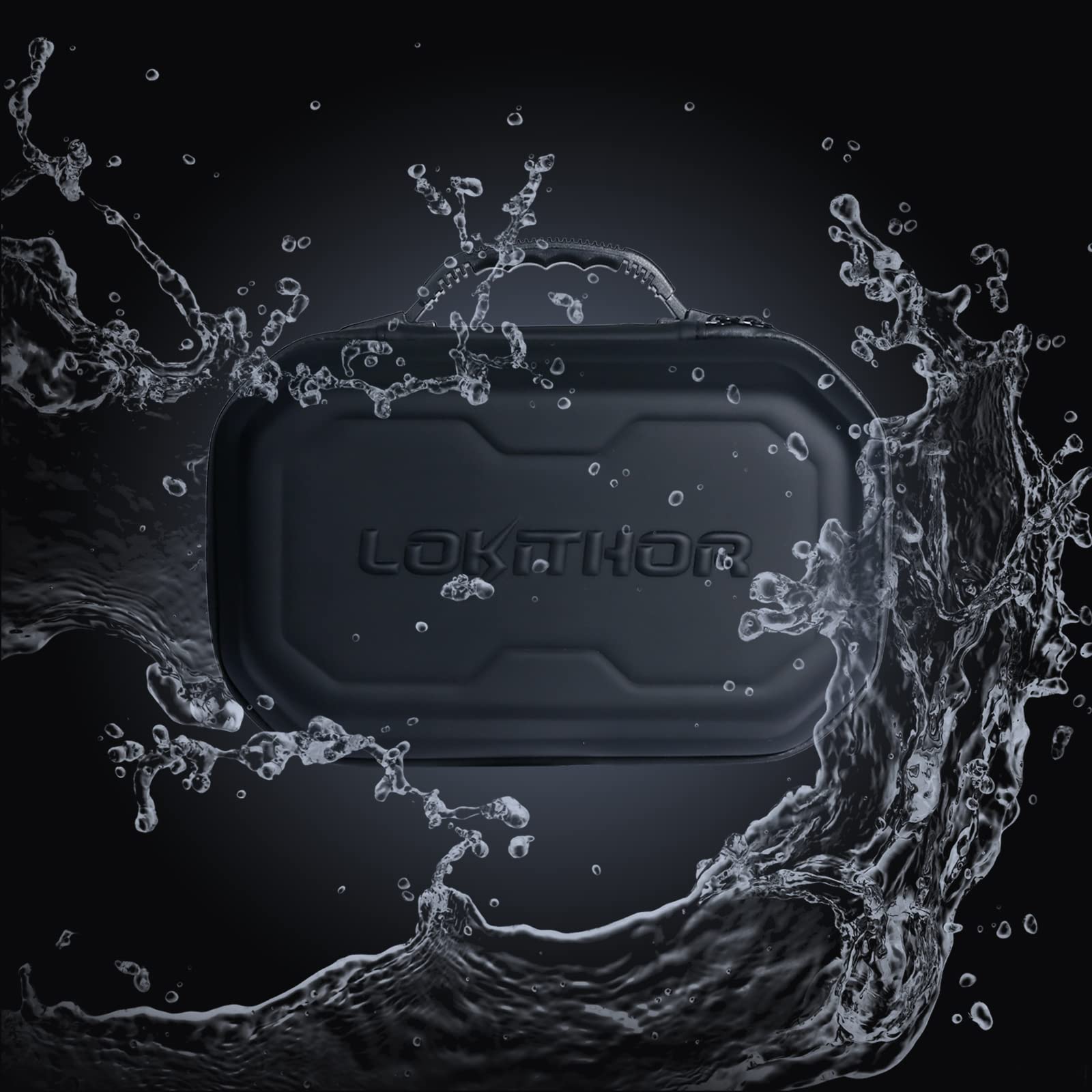 LOKITHOR EVA Protection Case for JA300/JA301/JA302/JA400/JA401 Jump Starter, Black, 12.3"x9.0"x6.0", Model