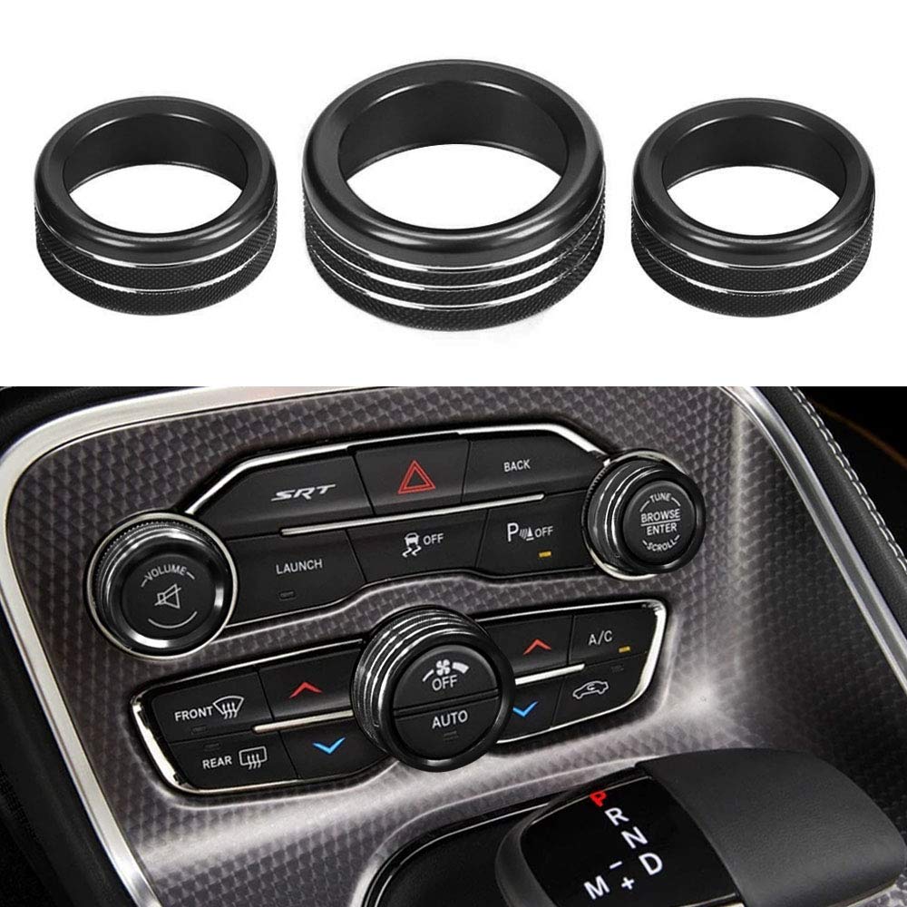 Ac Air Conditioner Volume Tune Knob Button Cover For Dodge Ram 1500 2500 3500 2013-2018 For Dodge Challenger Charger Durango Jou