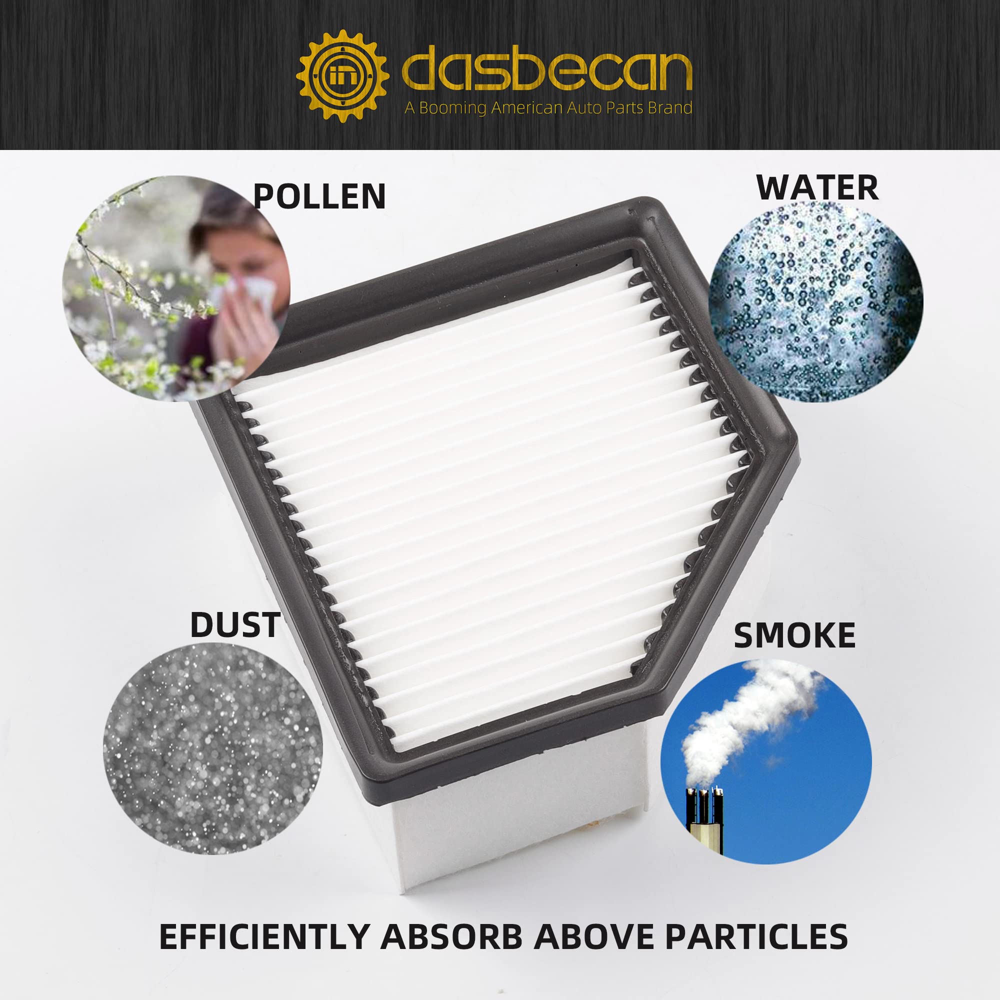 Dasbecan 16546-6Ra0A Air Filter Compatible With 2021 2022 2023 Nissan Rogue 2.5L Engine