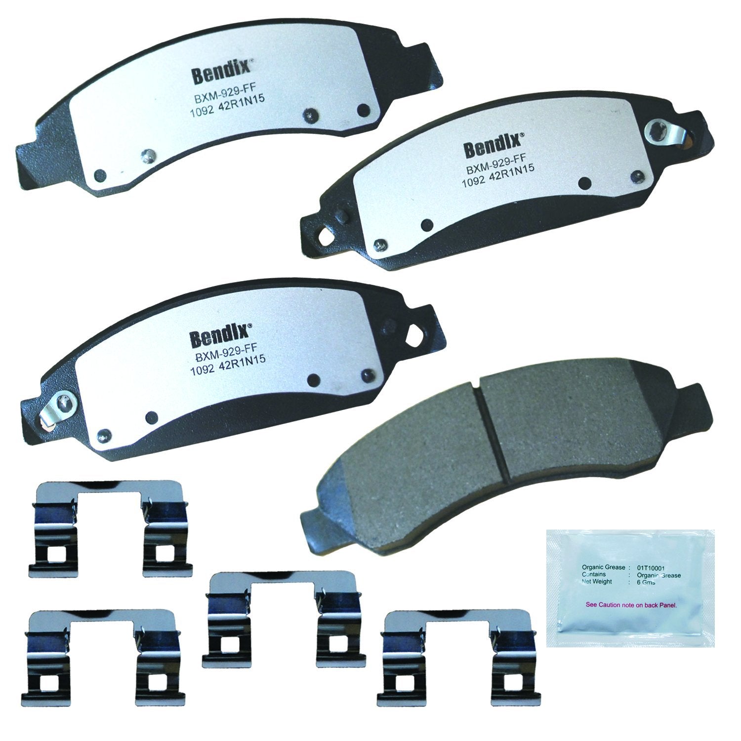 Bendix Fleet Metlok Mkd1092Fm Semi-Metallic Front Brake Pads For Select Models Cadillac Escalade,Escalade Esv,Ext,Chevrolet Aval