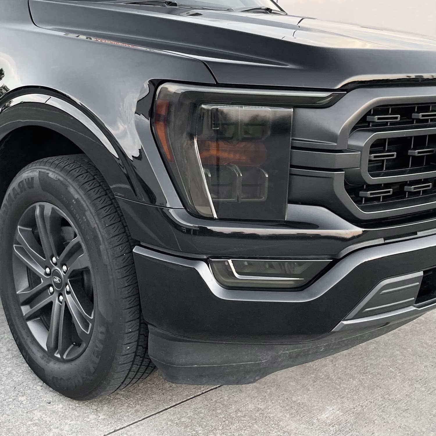 SlickMod PreCut Vinyl Smoke Tint for 2021-2023 Ford F150 Headlight, 20% Dark Smoke, SM-FOR-F15-2123-HL, 1 Head