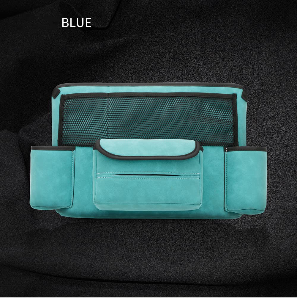JEYODA Car Handbag Holder Between Seats Suede Large Capacity Car Purse Holder Automotive Consoles & Organizers for Document Phon