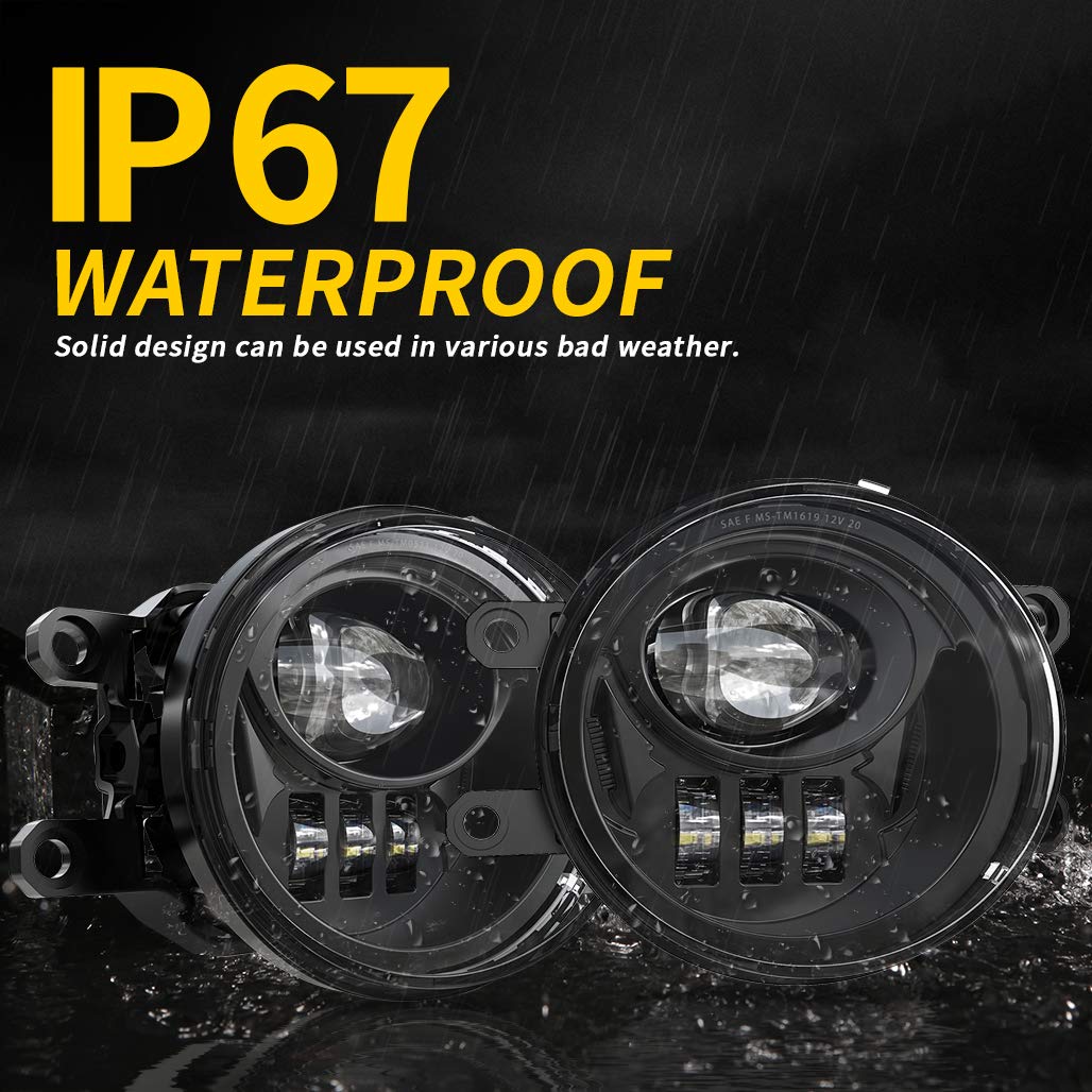Z-Offroad New Led Fog Lights Driving Lamps Assembly Replacement For 2016-2022 Tacoma 2014-2022 4Runner 2014-2019 Tundra Truck, D