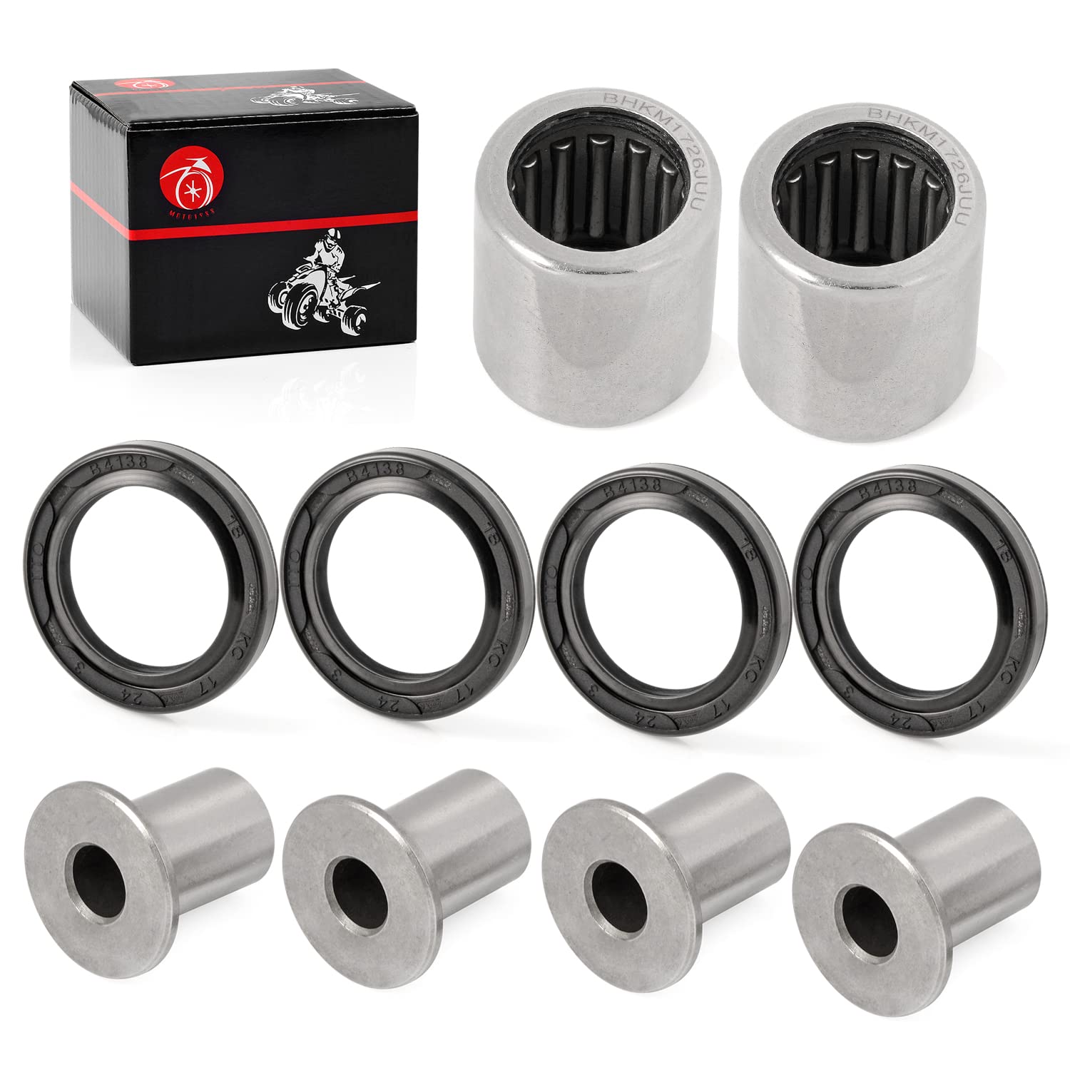 50-1014 Front Upper A Arm Bushings Bearing Seal For Kawasaki Kfx400 For Arctic Cat 400 Dvx For Suzuki Quadsport Z400 Ltz400 Ltz