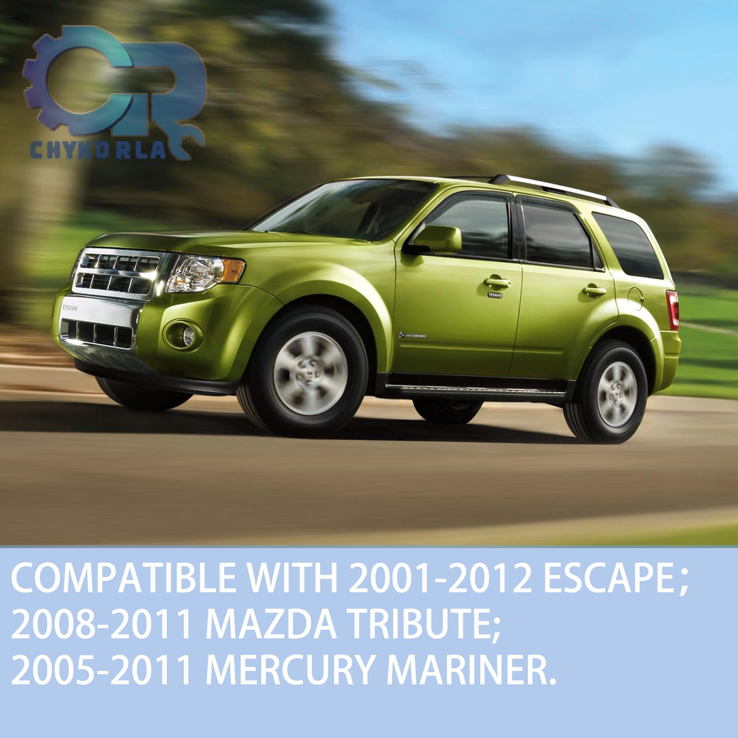 Window Visor Rain Guard Compatible With 2001-2012 Ford Escape, Fit For 2008-2011 Mazda Trubute, Fit For 2005-2011 Mercury Marine