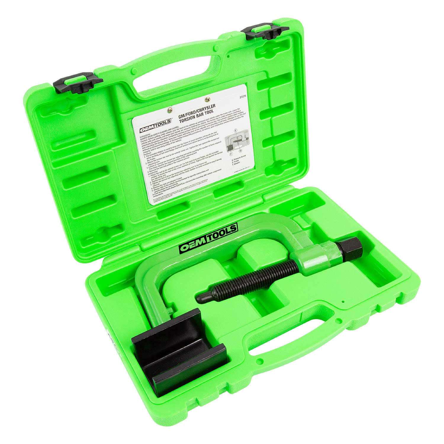 OEMTOOLS Torsion Bar Tool 37278 - Heavy Duty Suspension, Green, E-Coated, One Size