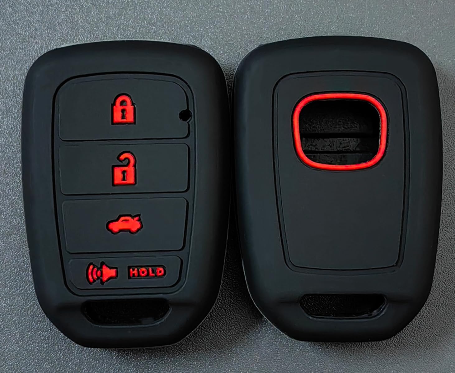 Reprotecting Silicone Rubber Key Fob Cover Compatible With 2013-2021 Honda Accord Cr-V Civic Crosstour Fit Mlbhlik6-1T Mlbhlik6-