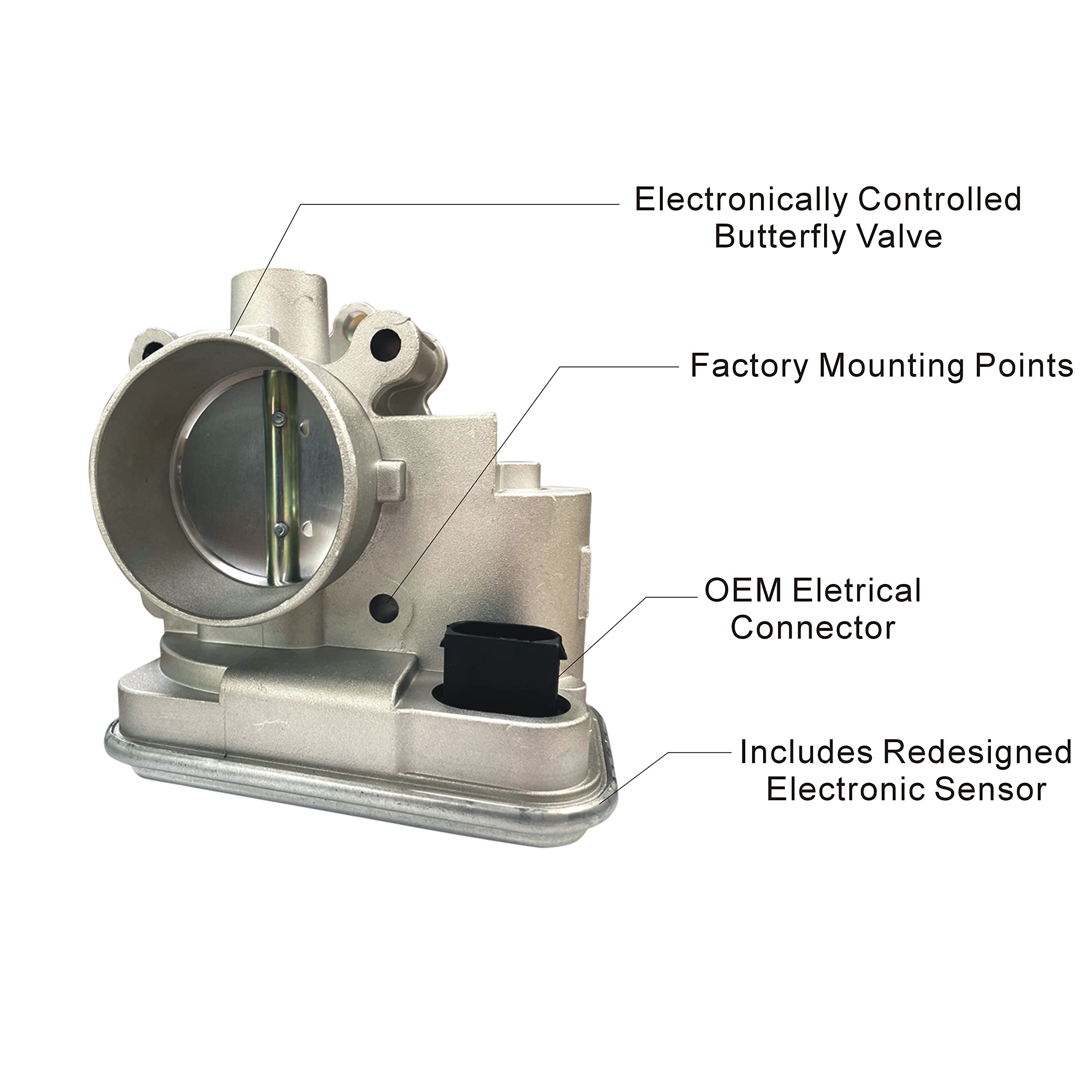 Electronic Throttle Body For Jeep & Dodge: Jeep Compass Patriot - Dodge Caliber Avenger Journey - Chrysler 200 Sebring 1.8L 2.0L