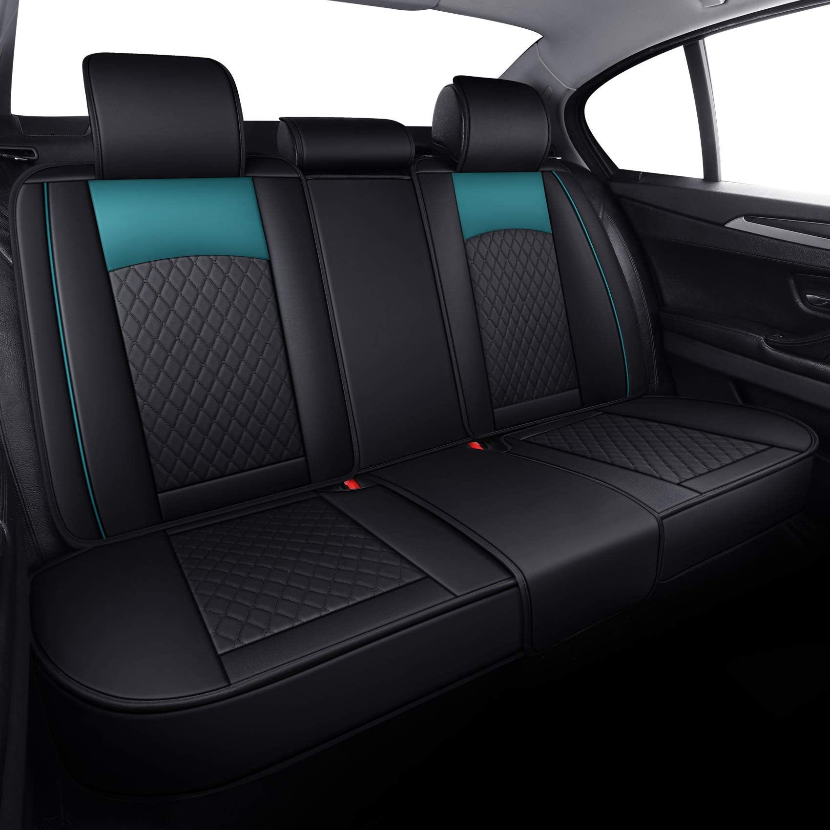 Aierxuan Leather Universal Car Seat Covers Split Bench 40/60 For Honda Acura Chevy Nissan Lexus Toyota Kia Ford Buick Vw Audi Be
