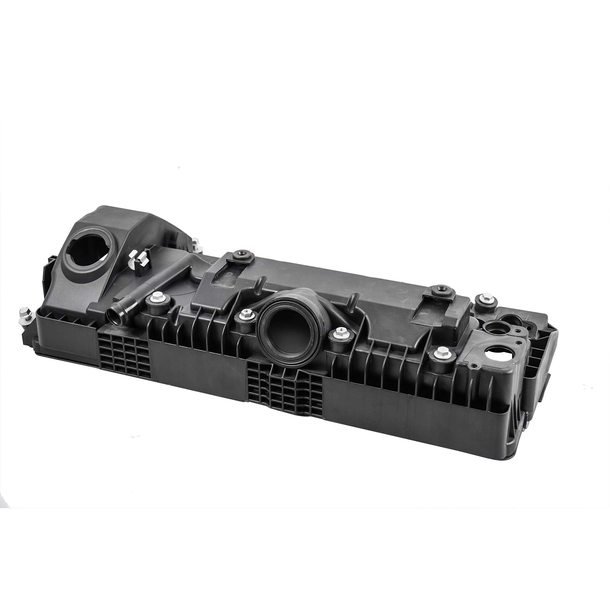 MOSTPLUS 11127522159 11127563474 Left+Right Valve Cover Set w/Gaskets Compatible for BMW 5 6 7 Series E65 E66 545i 550i 650i 745