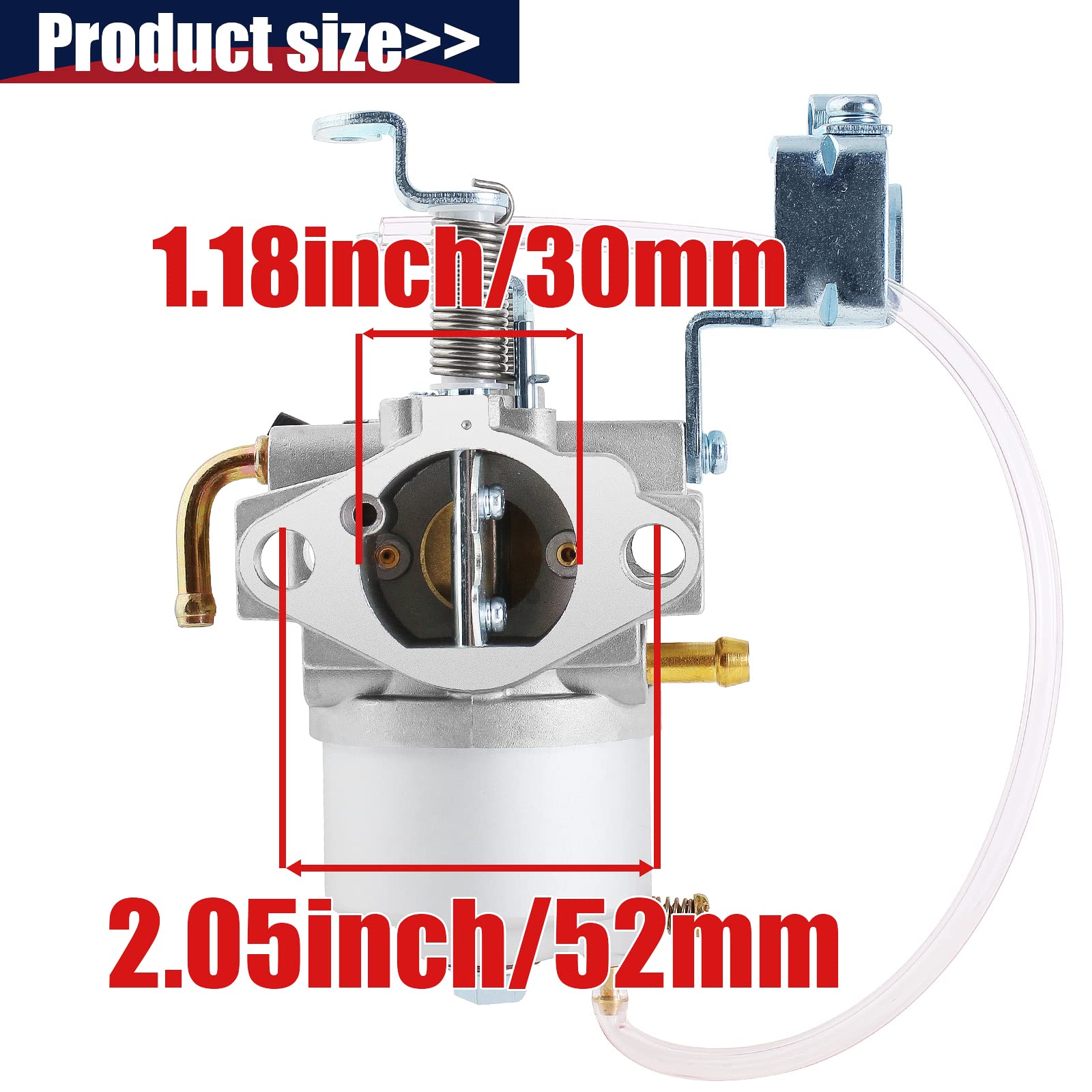 QAZAKY G16 Carburetor Compatible with Yamaha Golf Cart G16A G17 G18 G19 G20 G21 JN6-14101-15 JN6-14101-14 JN6-14101-10 JN3-14101