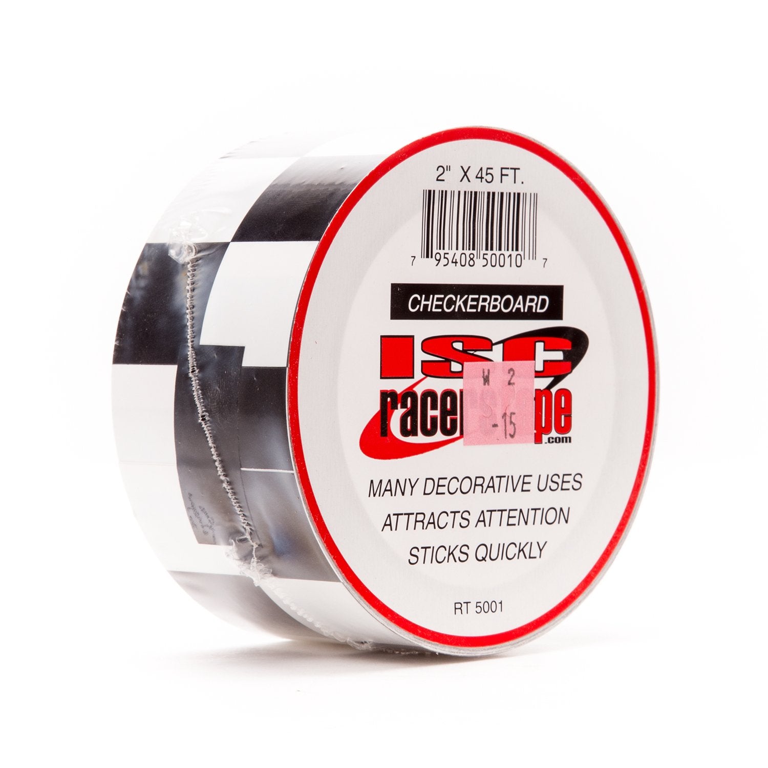 Isc Checkerboard Black And White Checkerboard Tape: 3 In. X 15 Yds. (Black/White Square Pattern)