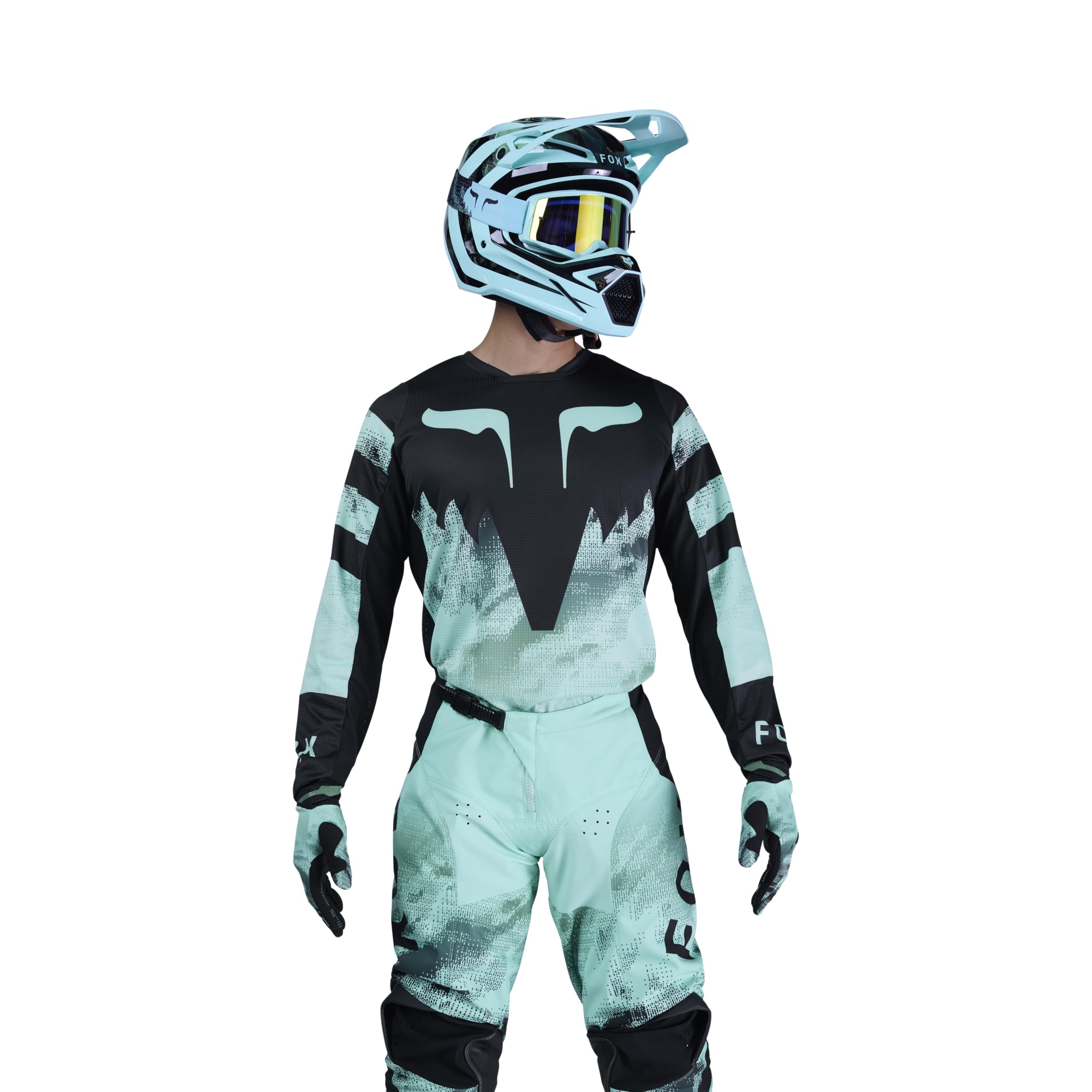 Fox Racing Mens 180 Kairos Motocross Dirt Bike Jersey, Turquoise, Large