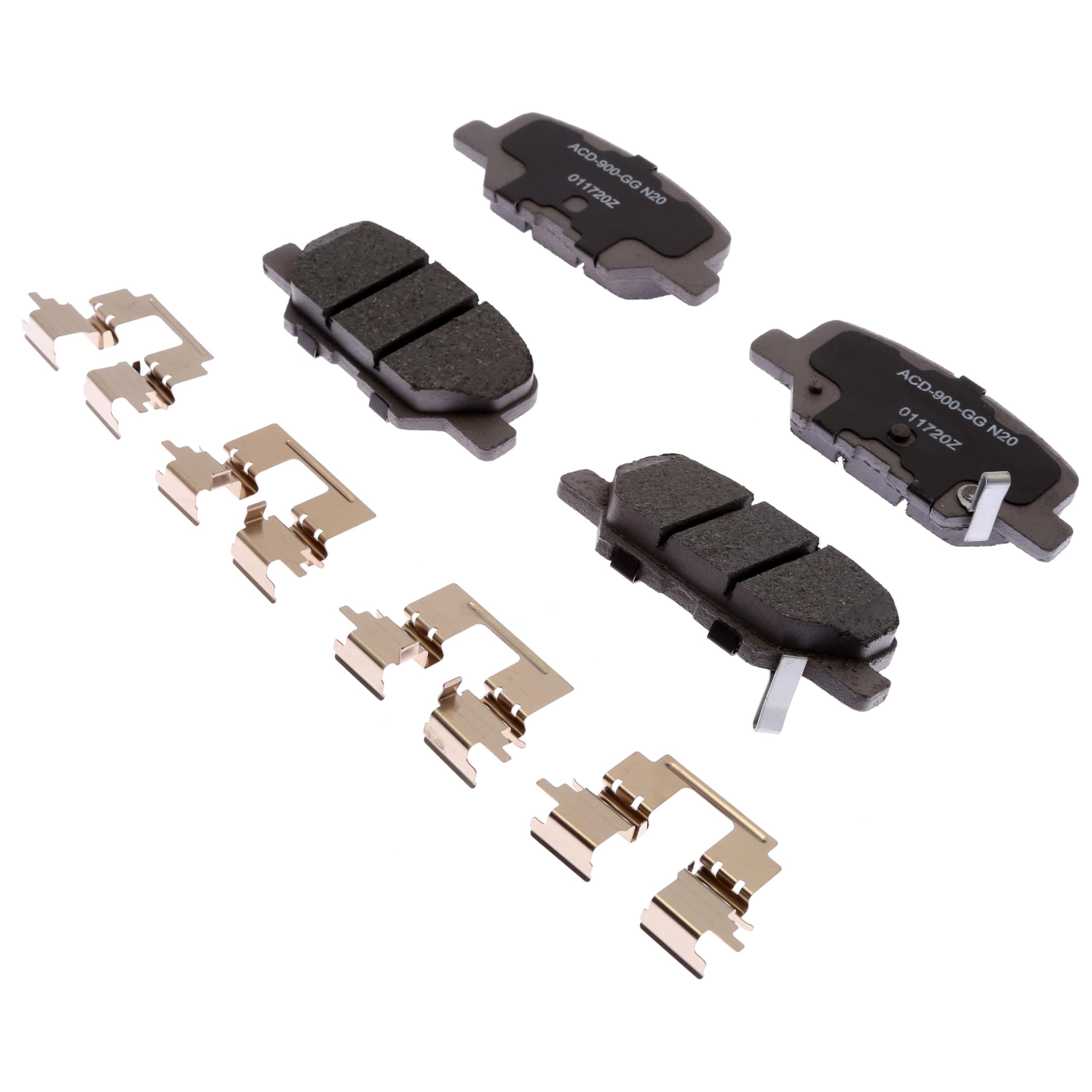 ACDelco Silver 14D1679CHF1 Ceramic Rear Disc Brake Pad Set with Shims and Clips
