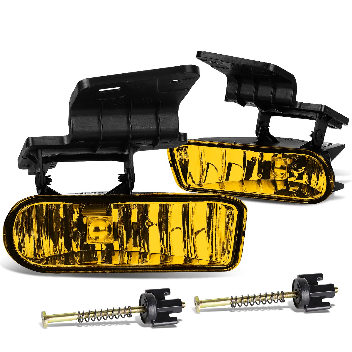 Dna Motoring Fl-Ztl-114-Am Front Bumper Fog Light Driver & Passenger Side [Compatible With 99-02 Chevy Silverado 1500 2500 3500