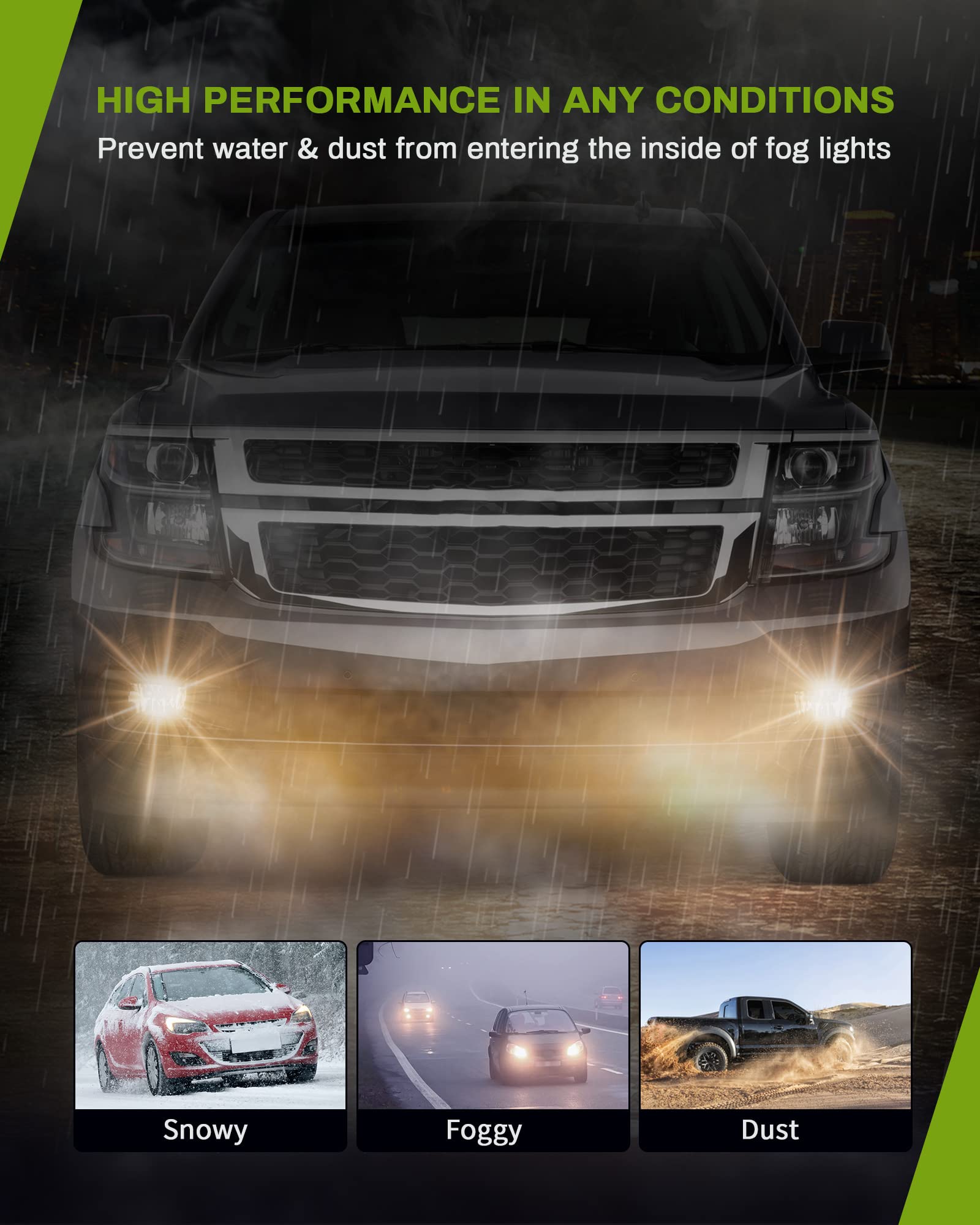 Autosaver88 Fog Lights Compatible With 2007 2008 2009 2010 2011 2012 2013 2014 Chevy Silverado 2007-2013 Avalanche 2007-2013 Sub