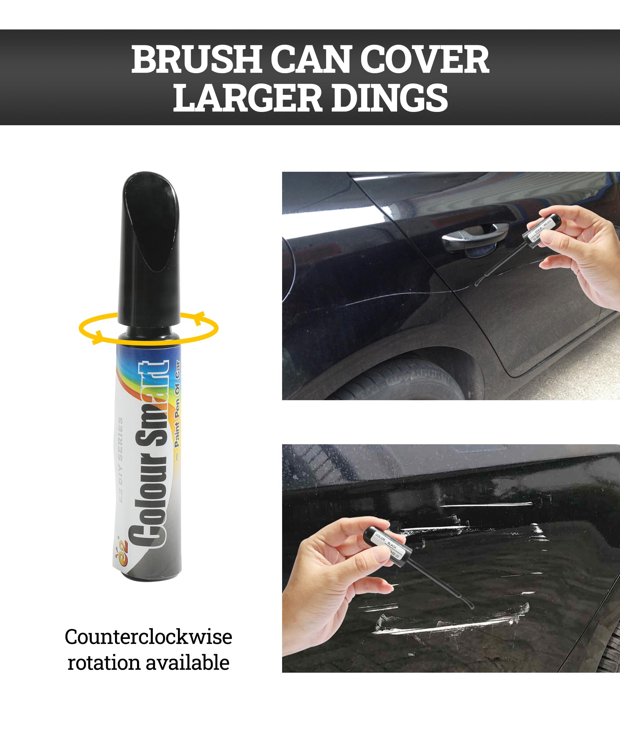 Zlirfy Car Touch Up Paint Pen,Automotive Touch Up Paint,Scratch Repair Pen,Clear Painting Pen for Erase Car Scratches (Black)