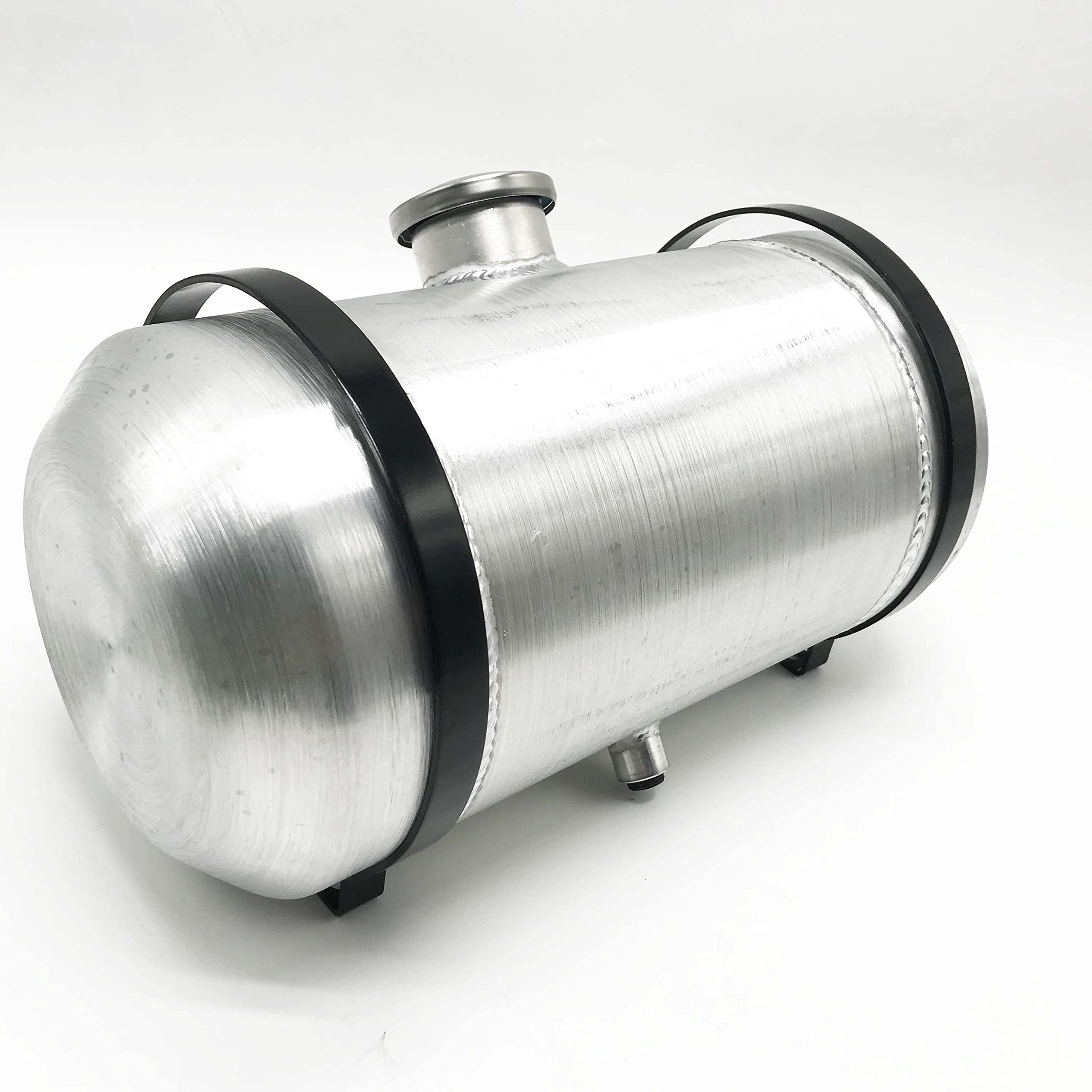 JSD AUTO PARTS 3.25 Gallons Aluminum Fuel Tank - 8x16 inch, Spun Center Fill, 3/8 NPT Outlet