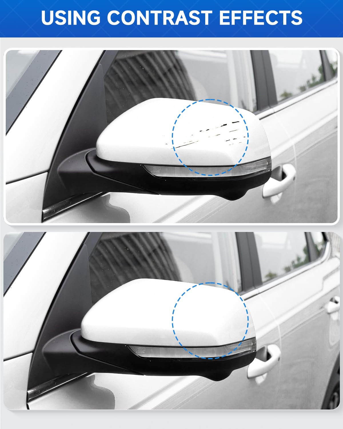 RSACET Touch Up Paint - Glacial White Pearl Tricoat (0.41 Fl Oz) - Compatible with Kia Car Scratch Repair